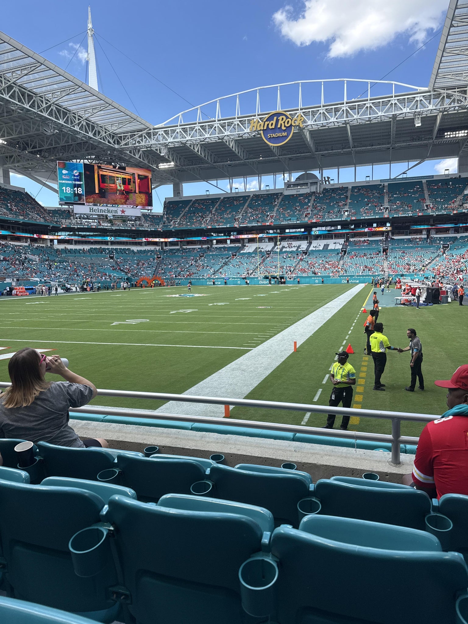 Real Fan View taken from Section 130 at Hard Rock Stadium by Brooke N