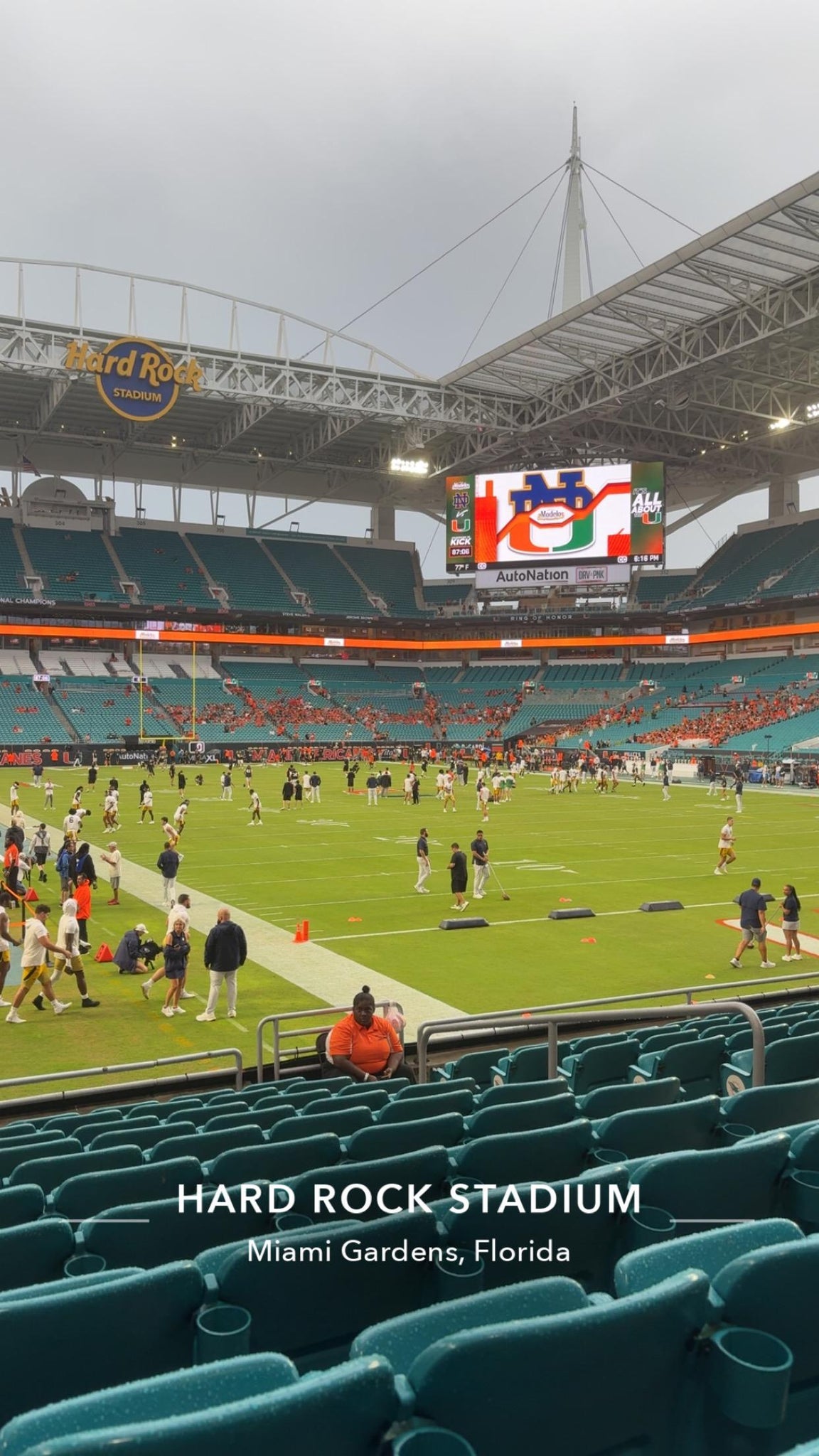 Real Fan View taken from Section 135 at Hard Rock Stadium by Anonymous User