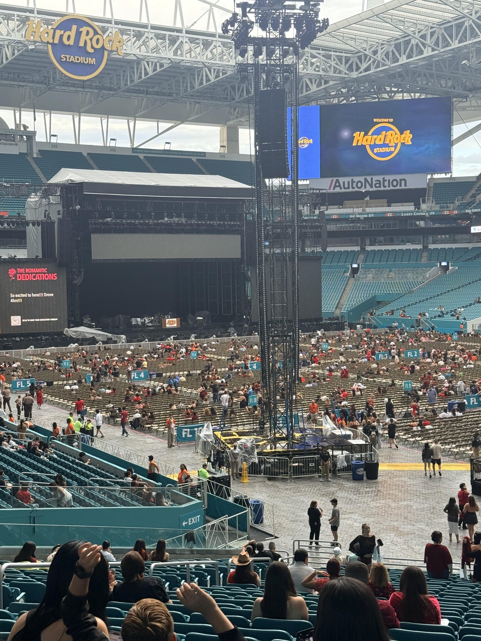 Real Fan View taken from Section 138 at Hard Rock Stadium by Donna B