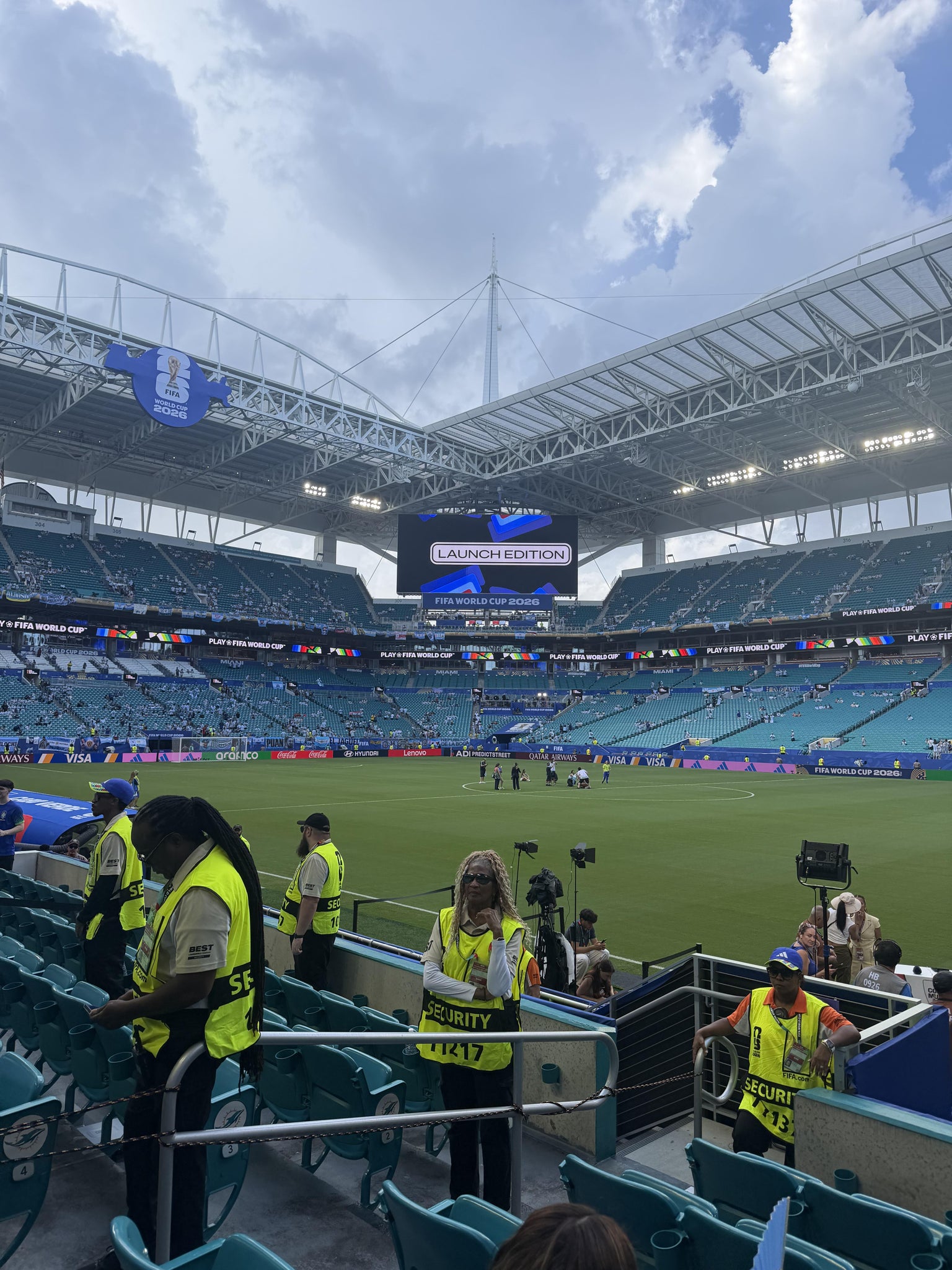 Real Fan View taken from Section 143 at Hard Rock Stadium by Rolando L