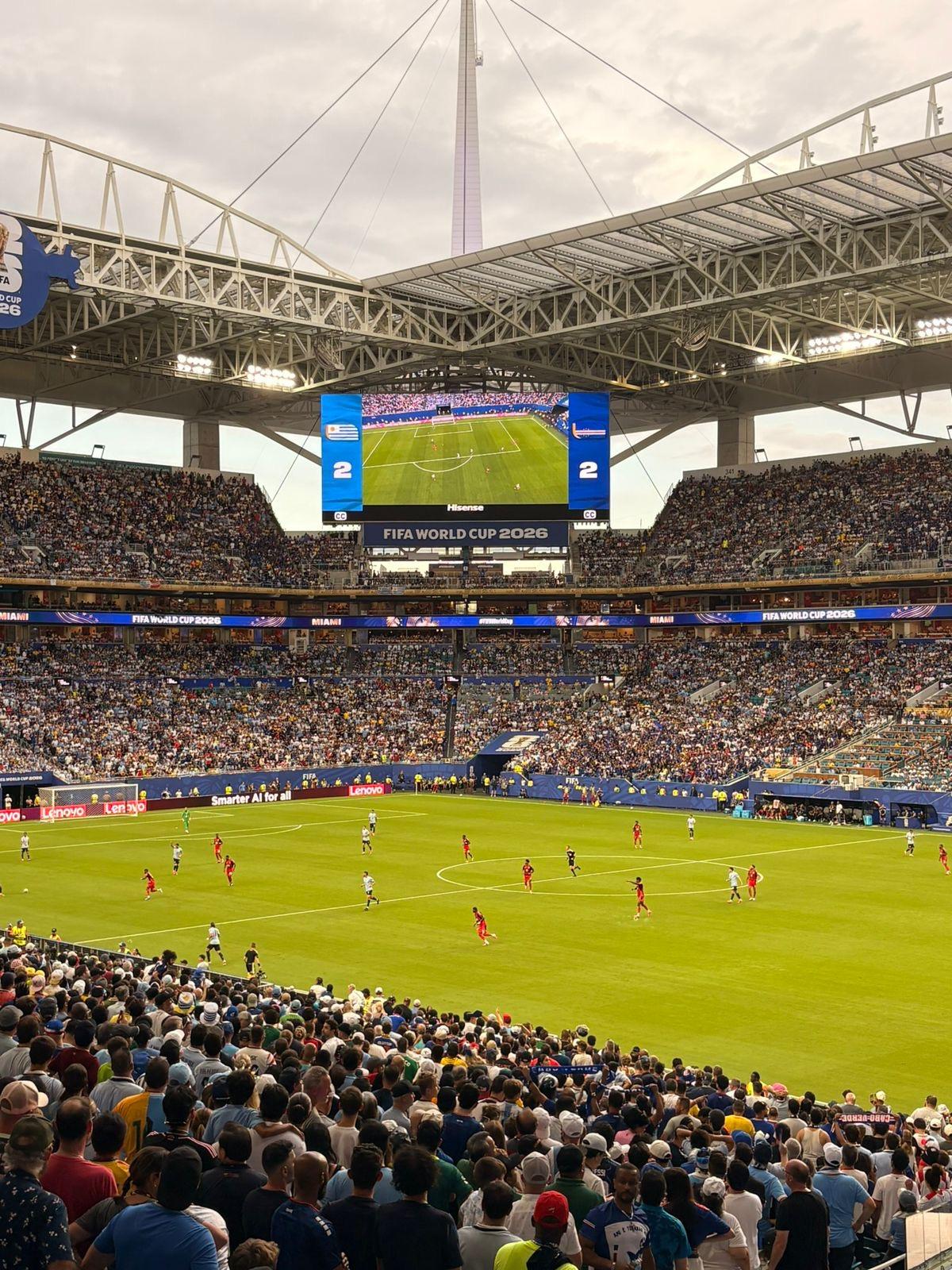 Real Fan View taken from Section 212 at Hard Rock Stadium by Luis alonso C