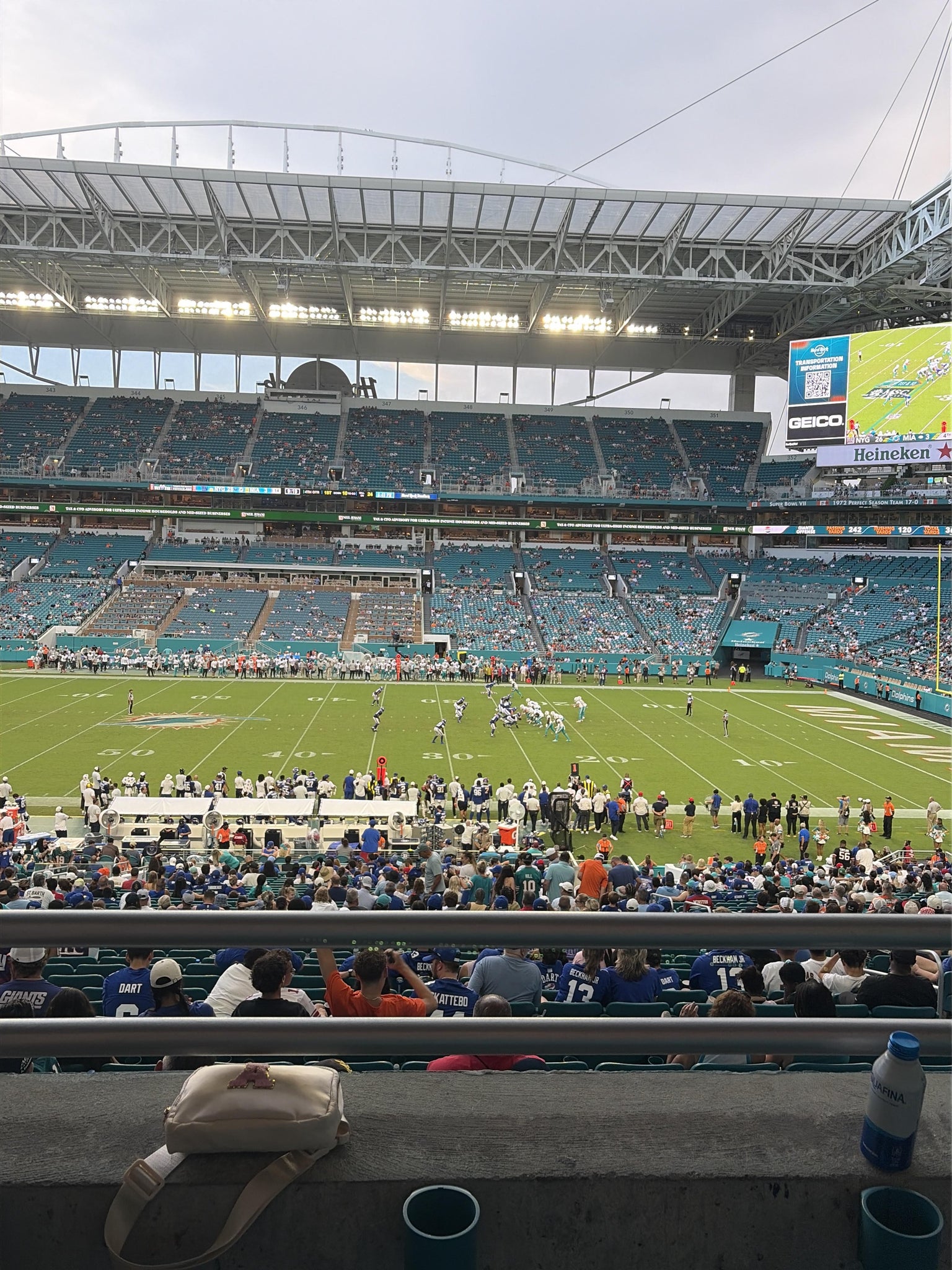 Real Fan View taken from Section 217 at Hard Rock Stadium by Isaac Z