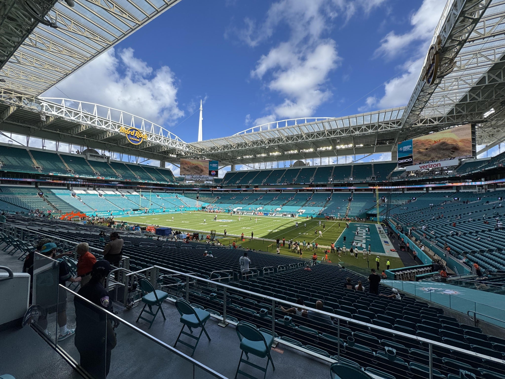 Real Fan View taken from Section 242 at Hard Rock Stadium by Dan M