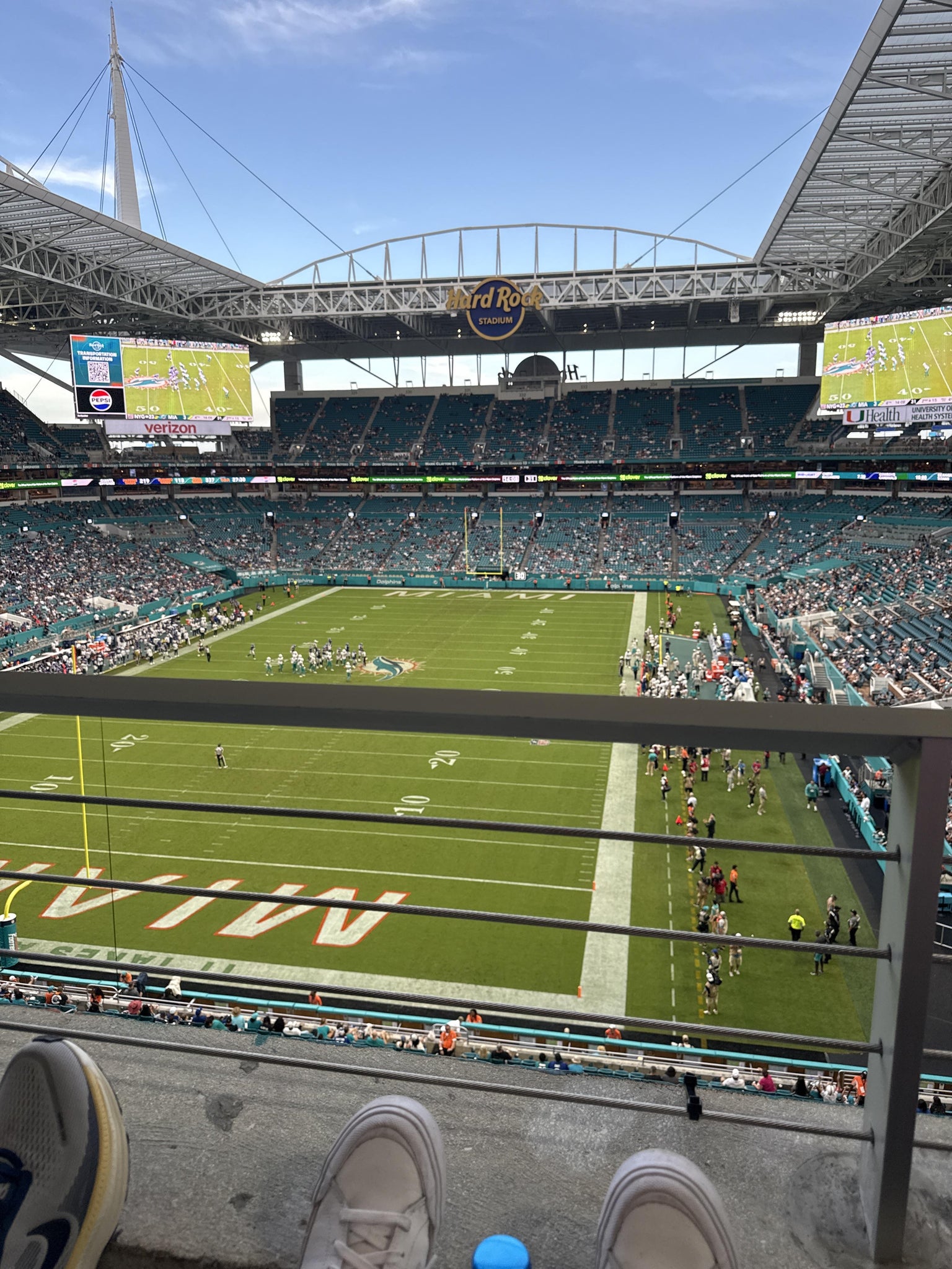 Real Fan View taken from Section 302 at Hard Rock Stadium by Taylor F