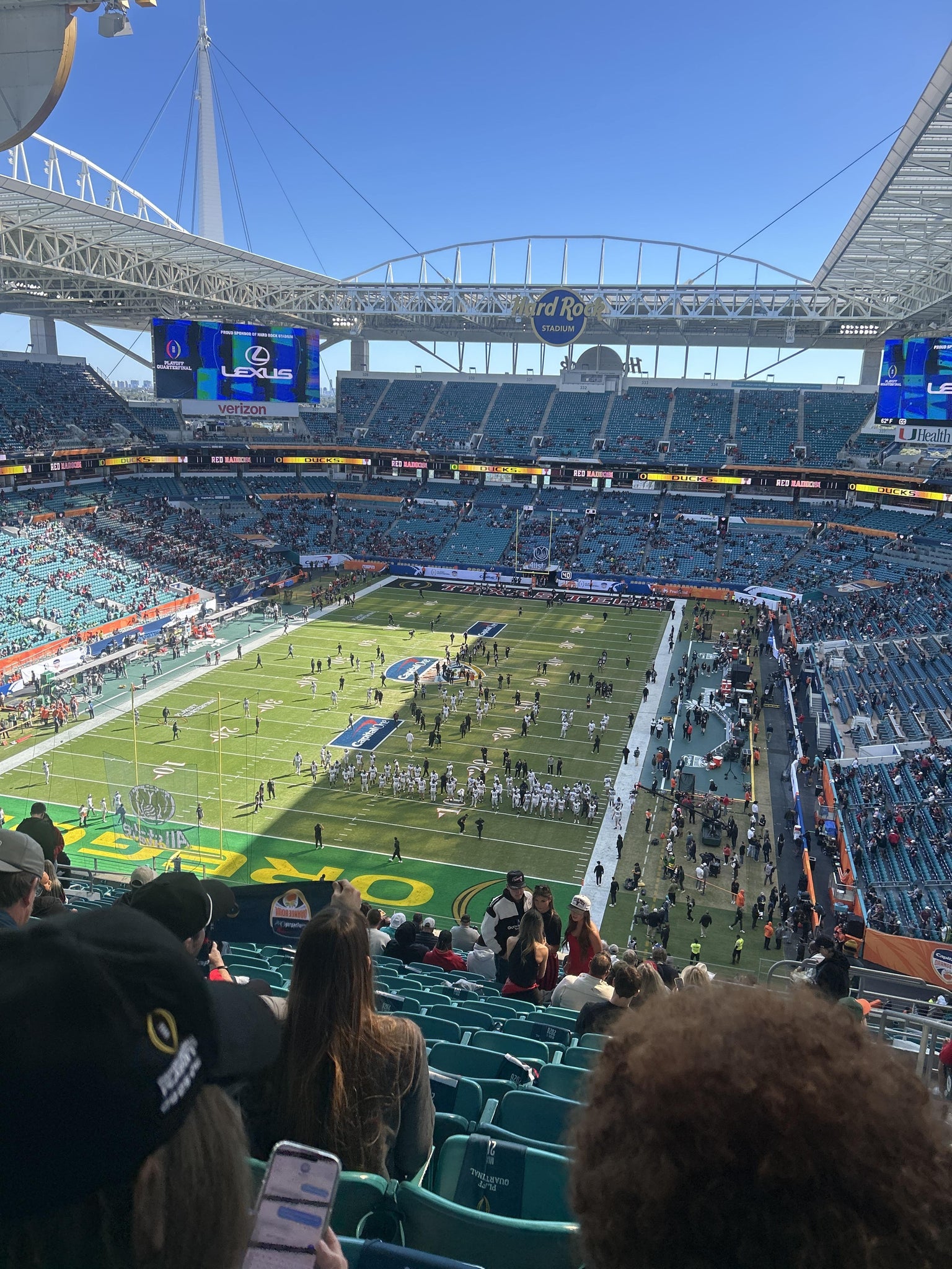 Real Fan View taken from Section 302 at Hard Rock Stadium by Emily R