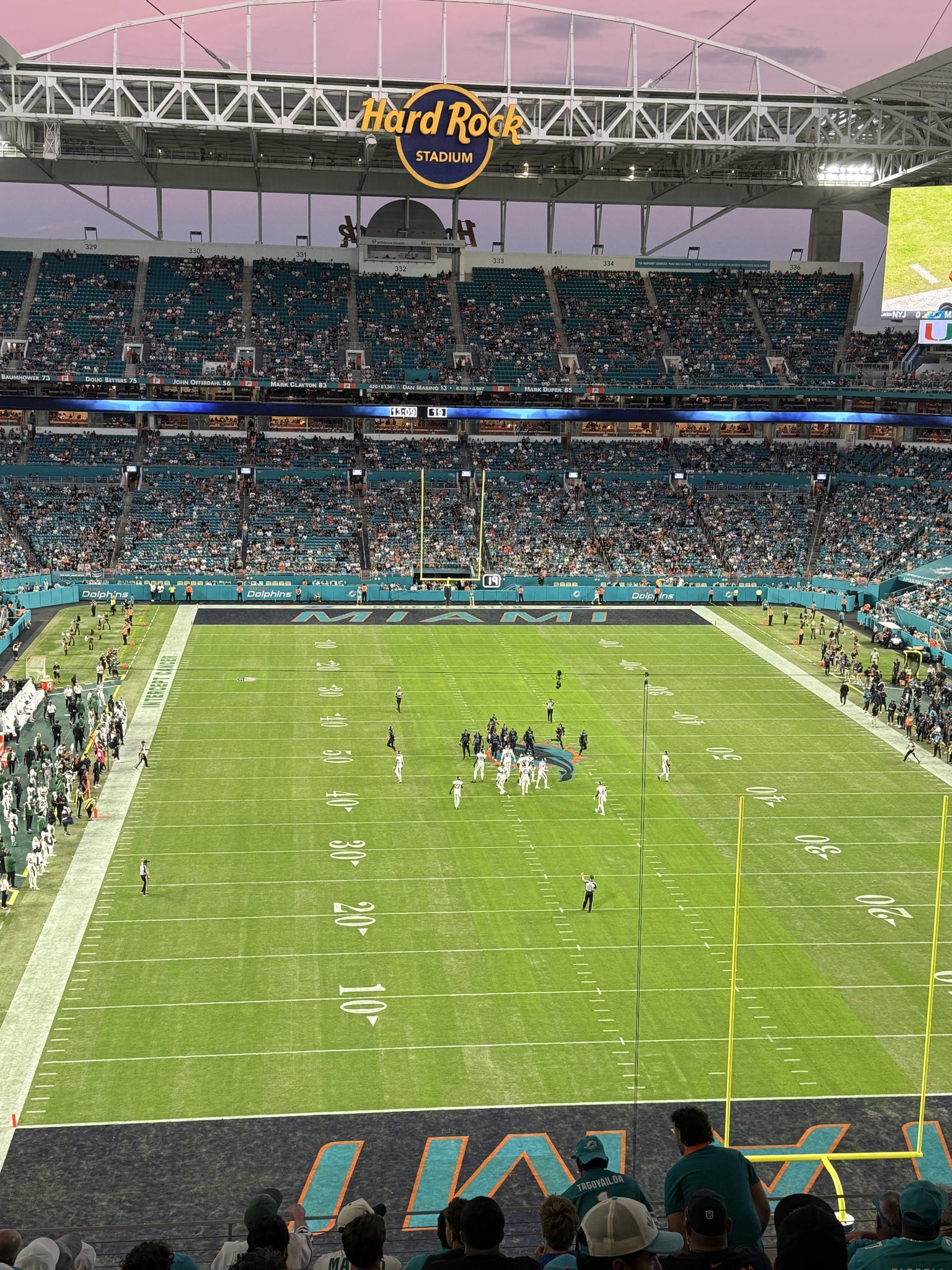 Real Fan View taken from Section 305 at Hard Rock Stadium by Michael W