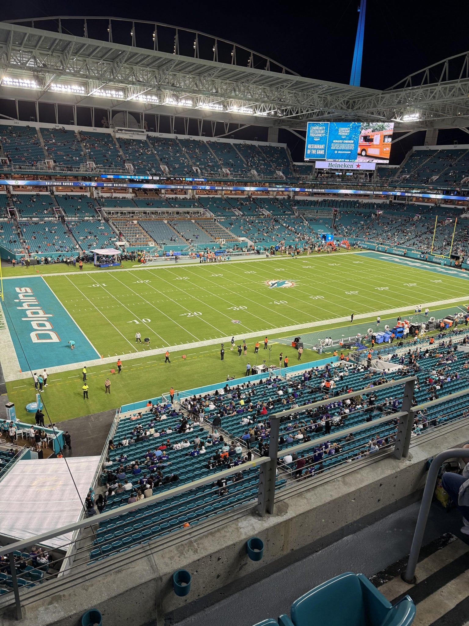 Real Fan View taken from Section 323 at Hard Rock Stadium by Eric Q
