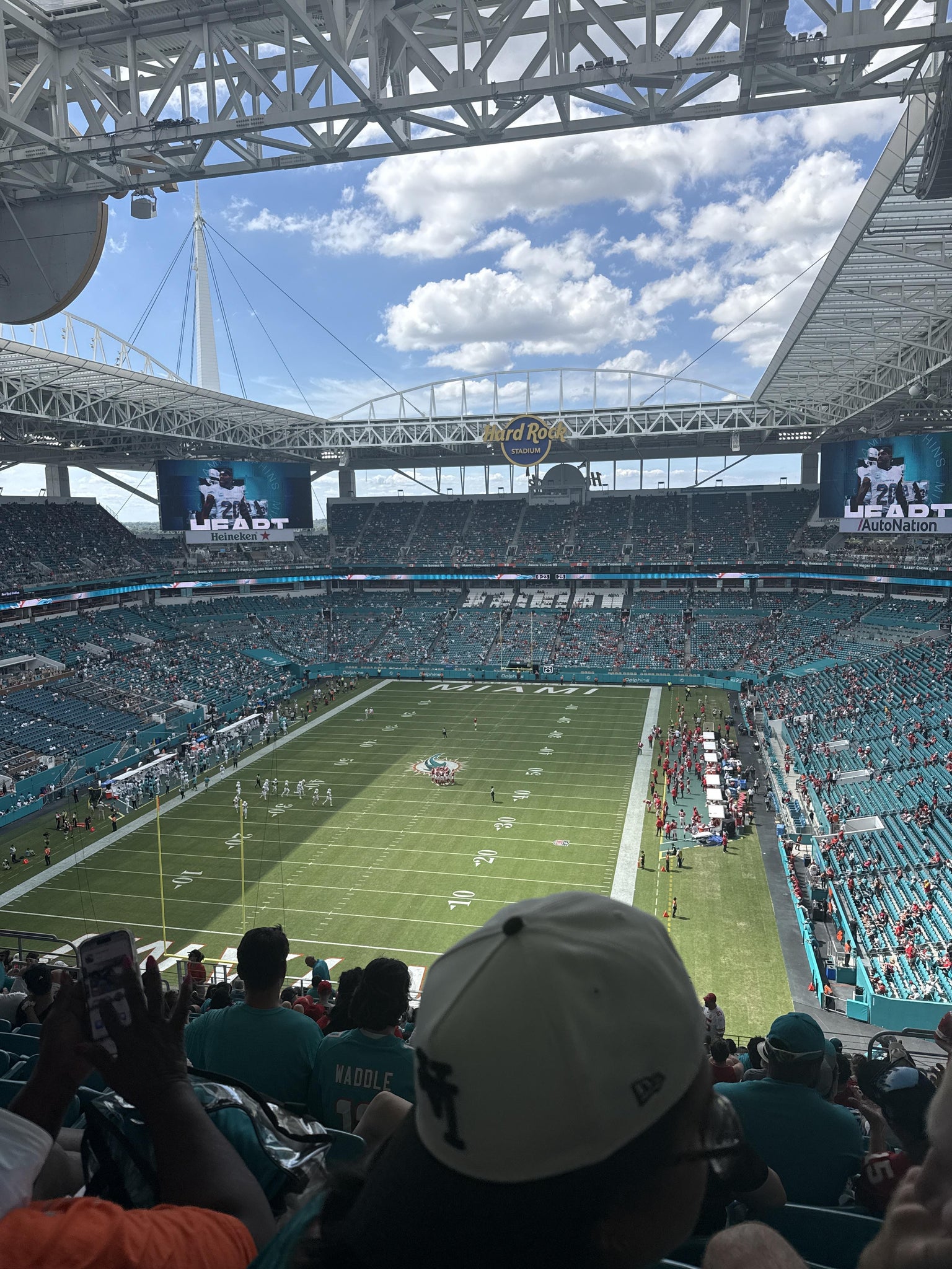 Real Fan View taken from Section 329 at Hard Rock Stadium by Paula C