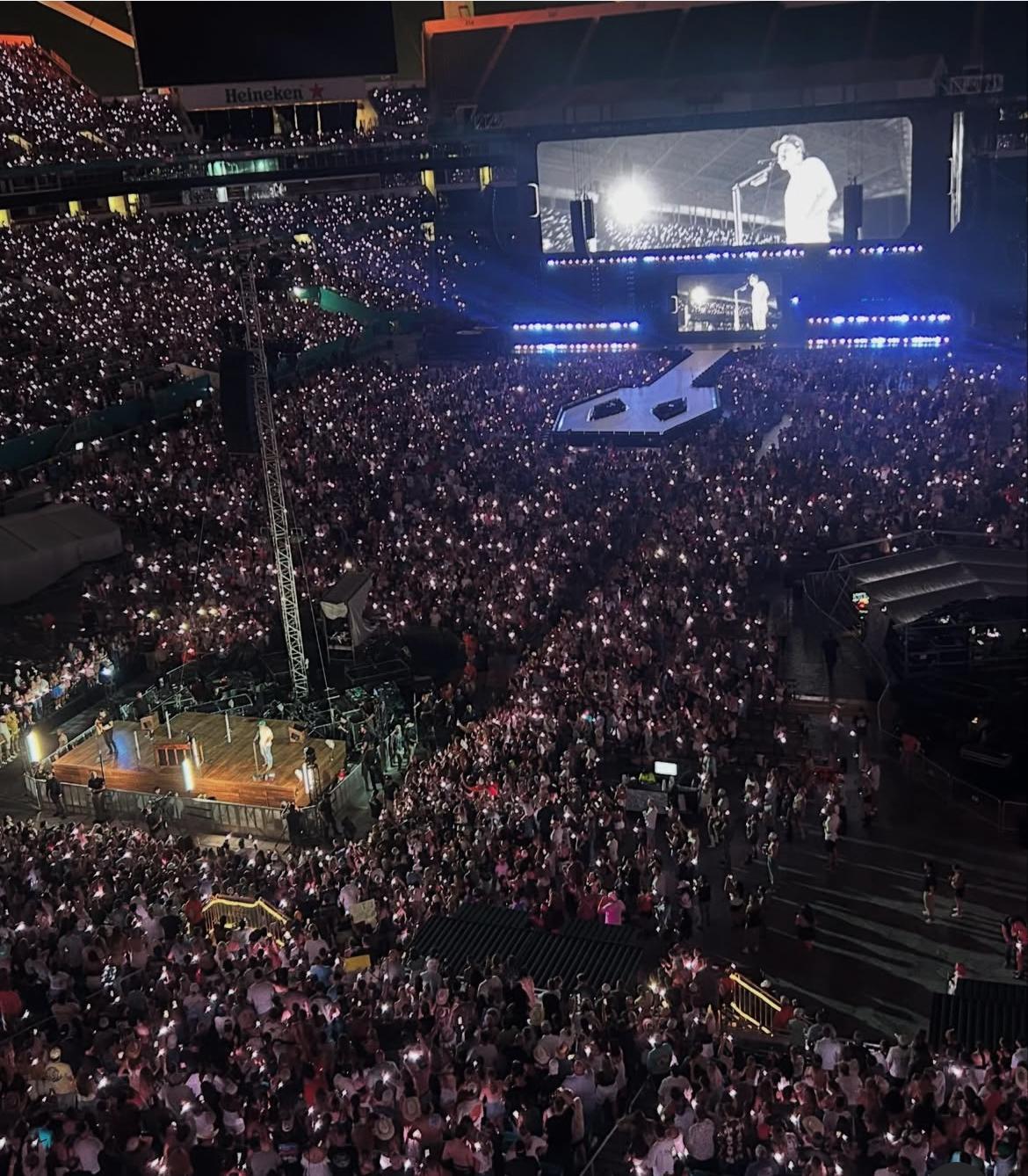 Real Fan View taken from Section 330 at Hard Rock Stadium by Carla M