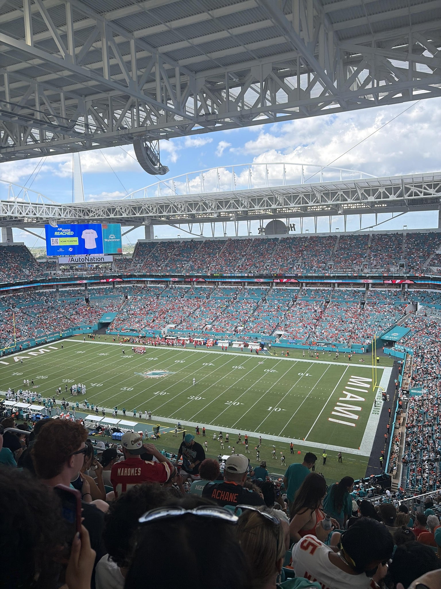 Real Fan View taken from Section 341 at Hard Rock Stadium by Luke W