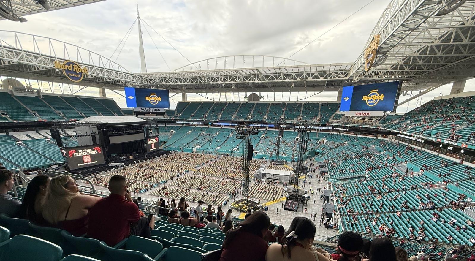 Real Fan View taken from Section 342 at Hard Rock Stadium by Deborah A