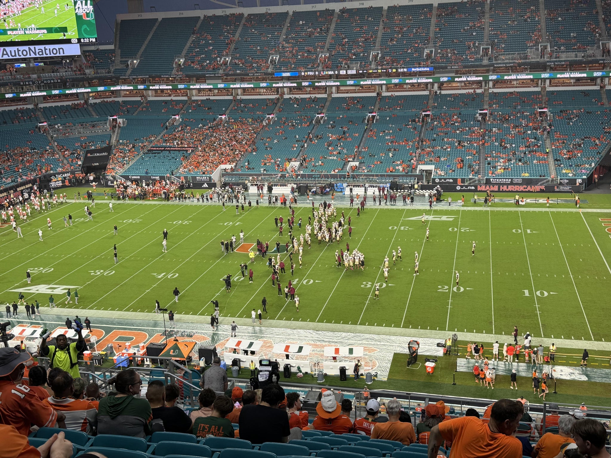 Real Fan View taken from Section 344 at Hard Rock Stadium by Beth P