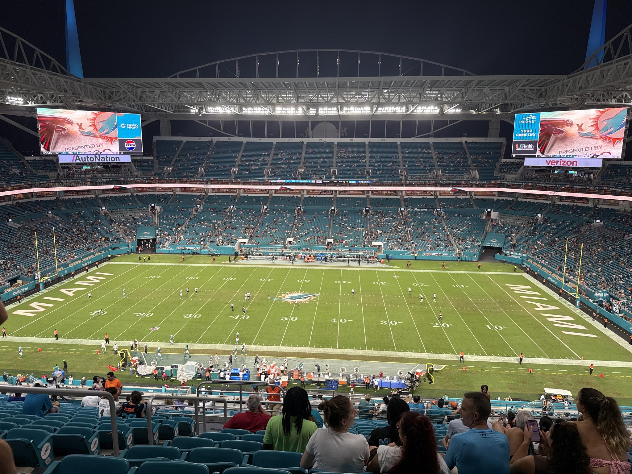 Real Fan View taken from Section 345 at Hard Rock Stadium by Marcos C