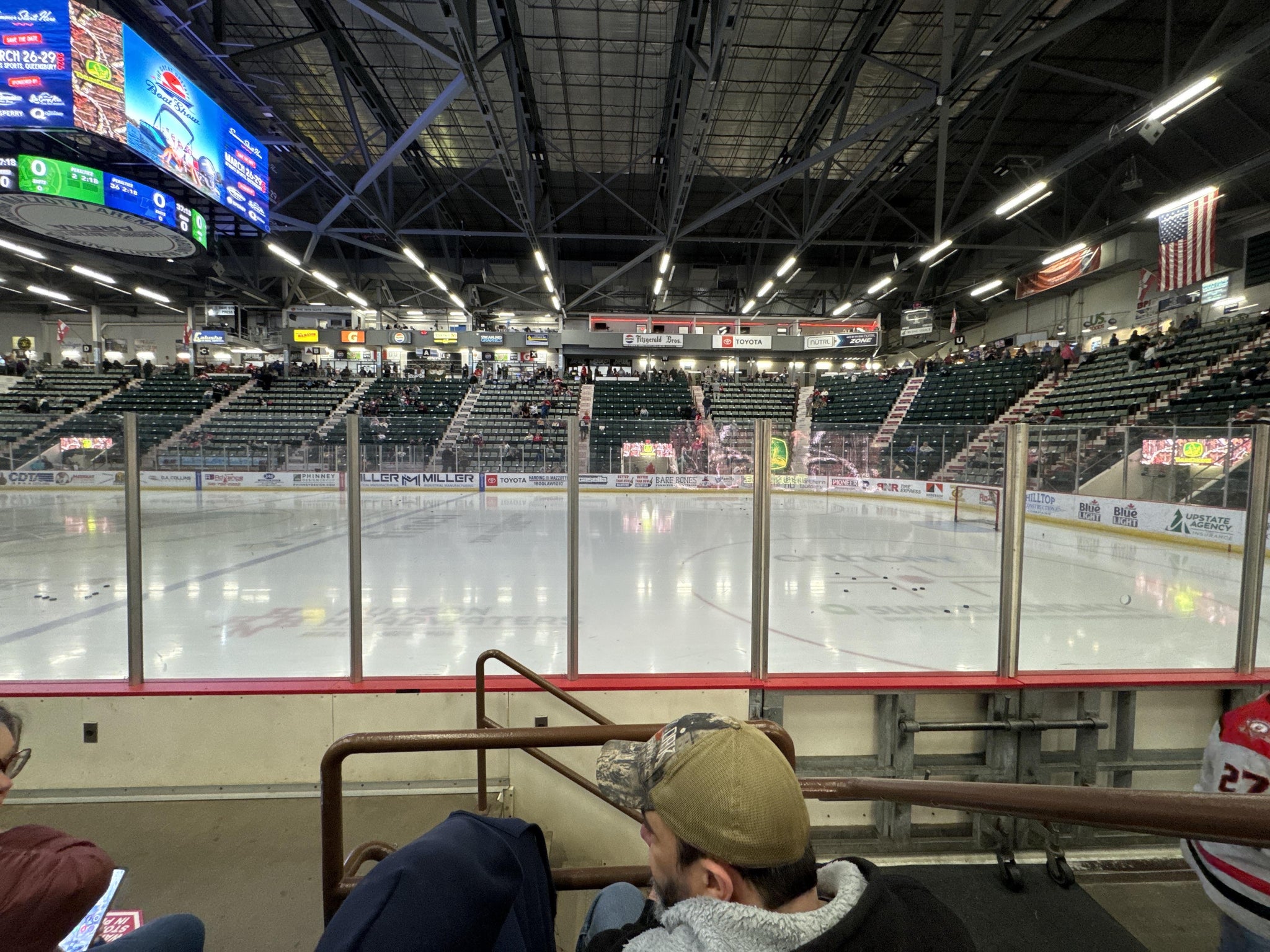 Real Fan View taken from Section O at Harding Mazzotti Arena by Krystle M