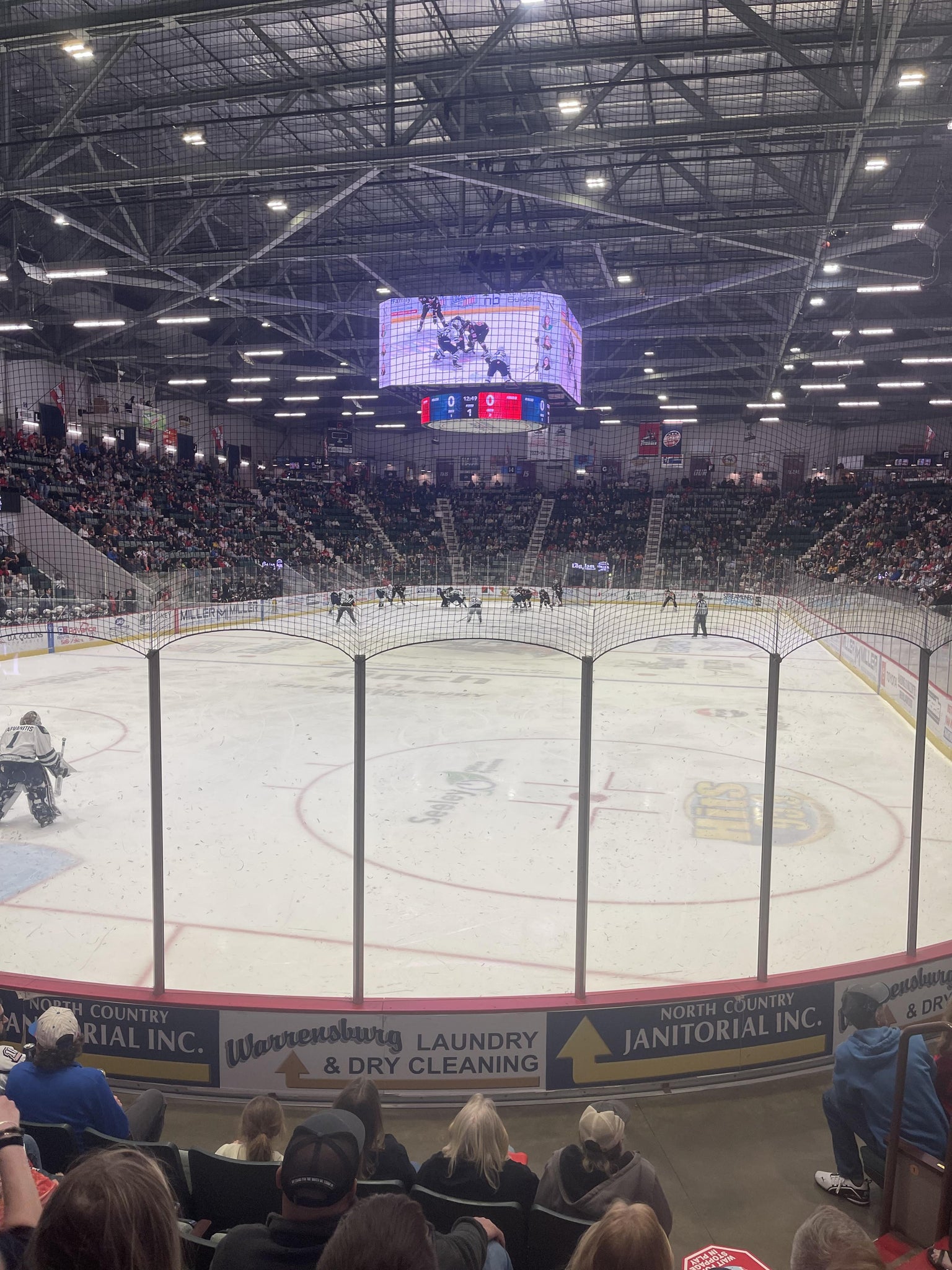 Real Fan View taken from Section T at Harding Mazzotti Arena by Kristine N