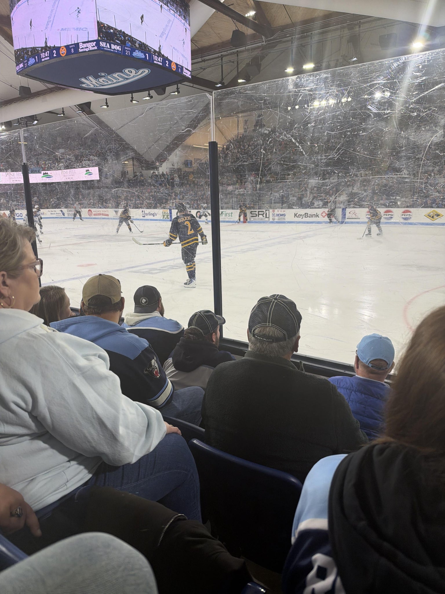 Real Fan View taken from Section B at Harold Alfond Sports Arena by Brittani R