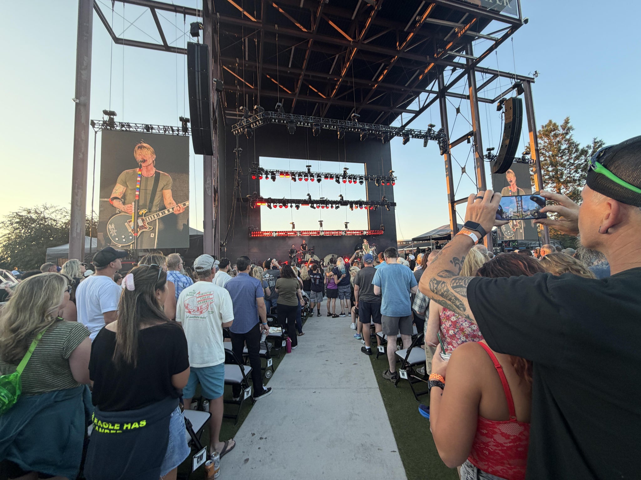 Real Fan View taken from Section B at Hayden Homes Amphitheater by Julie H