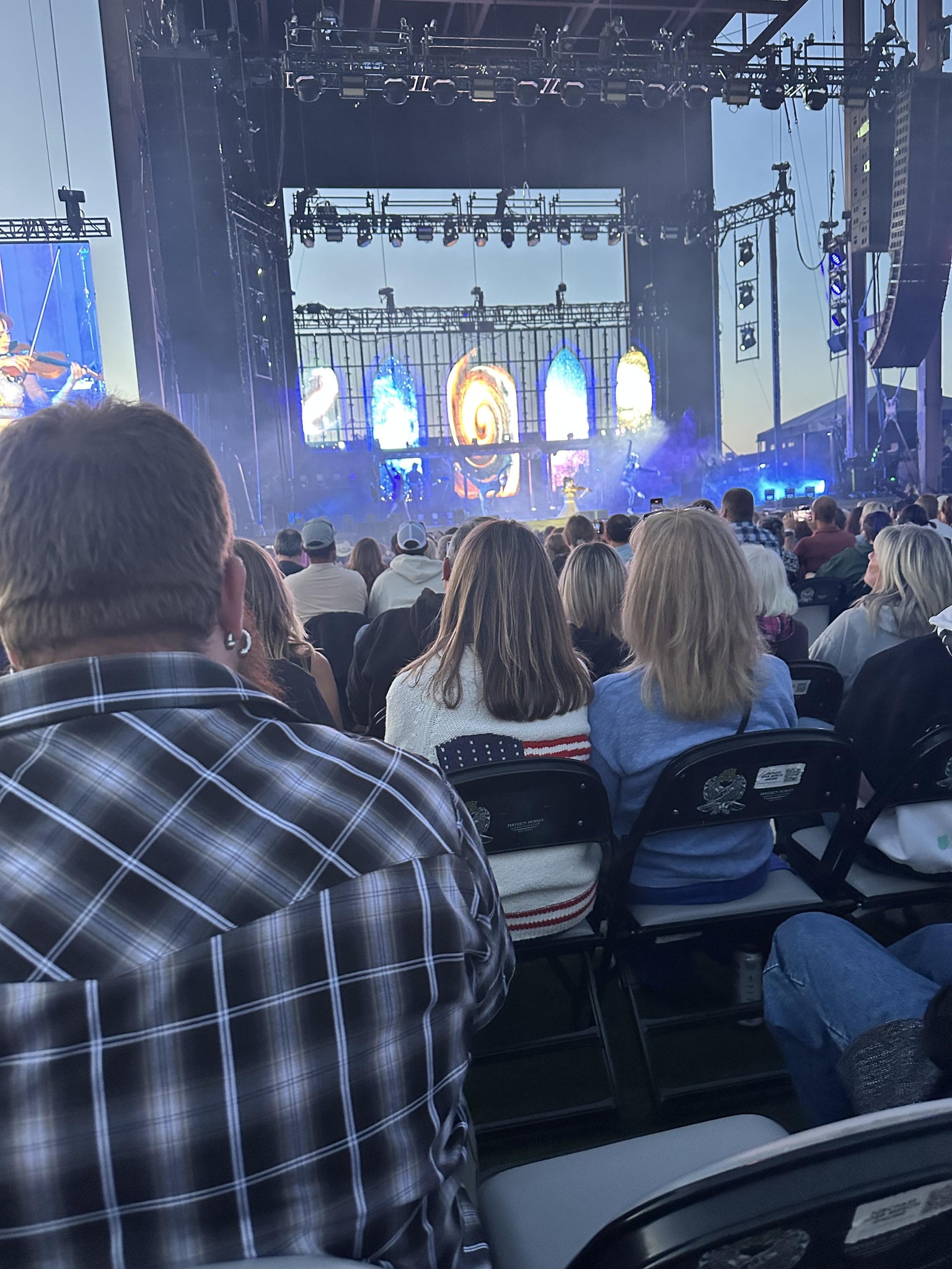 Real Fan View taken from Section G at Hayden Homes Amphitheater by Lynda S
