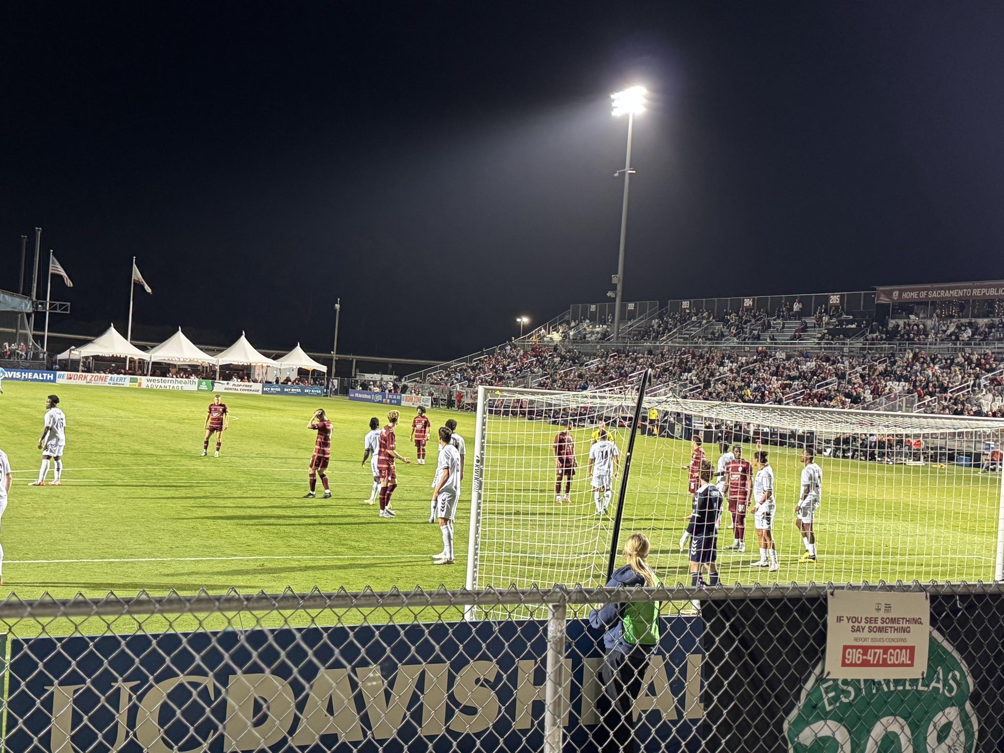 Real Fan View taken from Section End D at Heart Health Park by Armando B