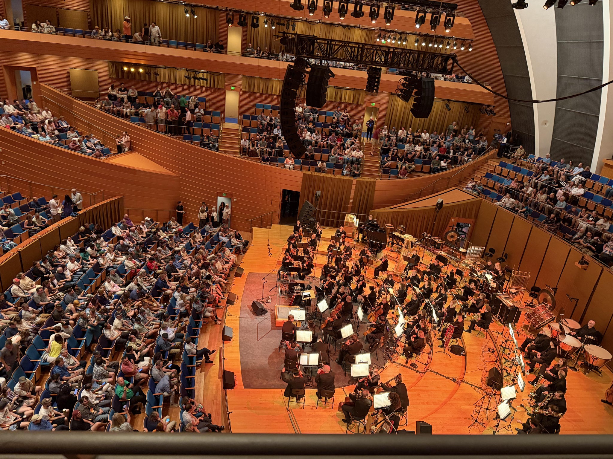 Real Fan View taken from Mezzanine Right at Helzberg Hall at Kauffman Center for the Performing Arts by Brooke R