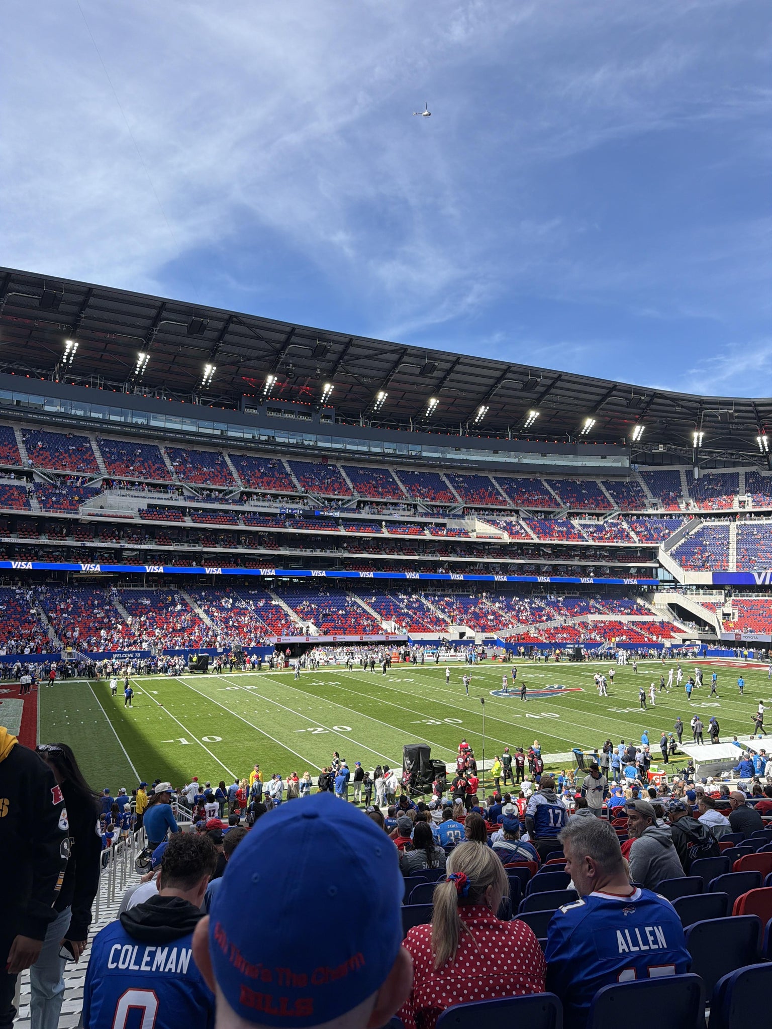 Vue réelle des fans prise de la Section 139 au site Highmark Stadium - NY par Maddie V