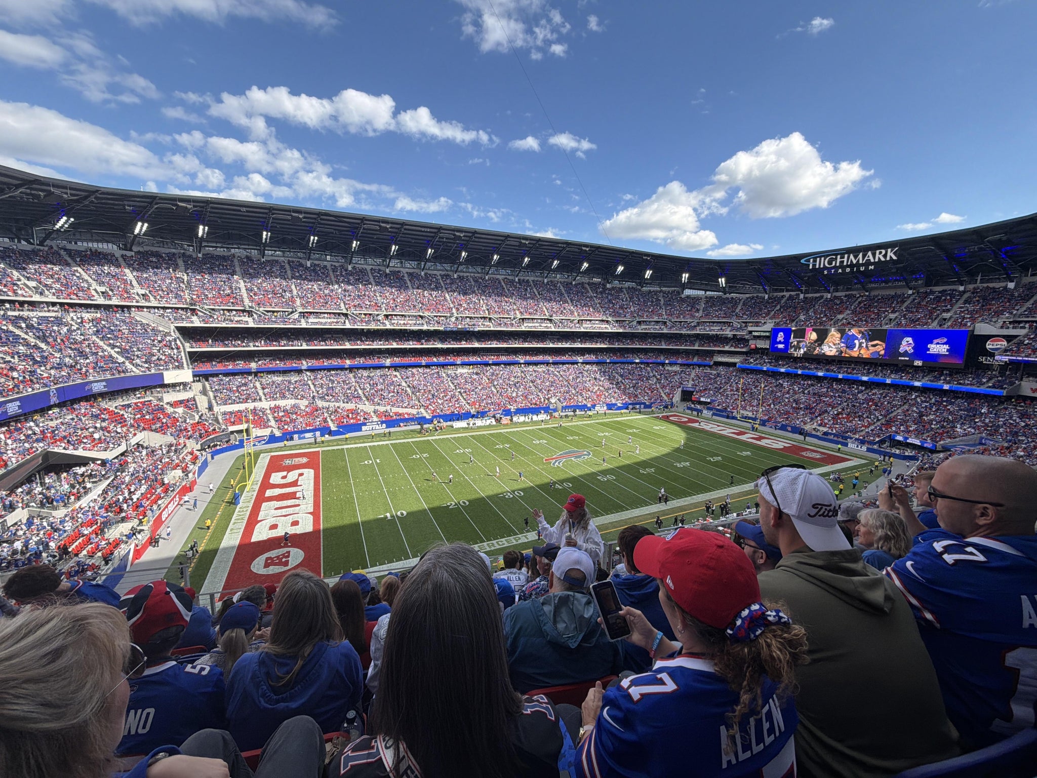 Vue réelle des fans prise de la Section 313 au site Highmark Stadium - NY par Alyssa L