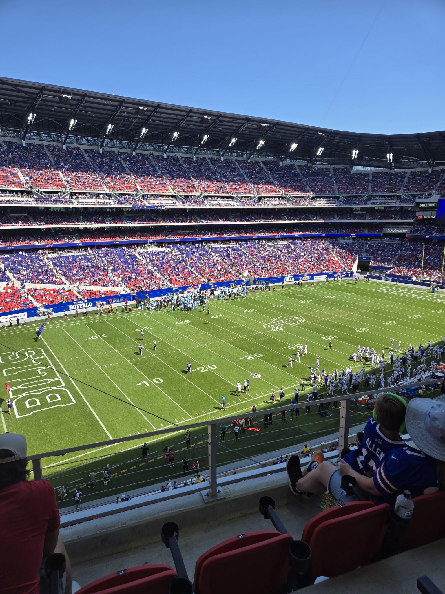 Vue réelle des fans prise de la Section 314 au site Highmark Stadium - NY par Peter j D