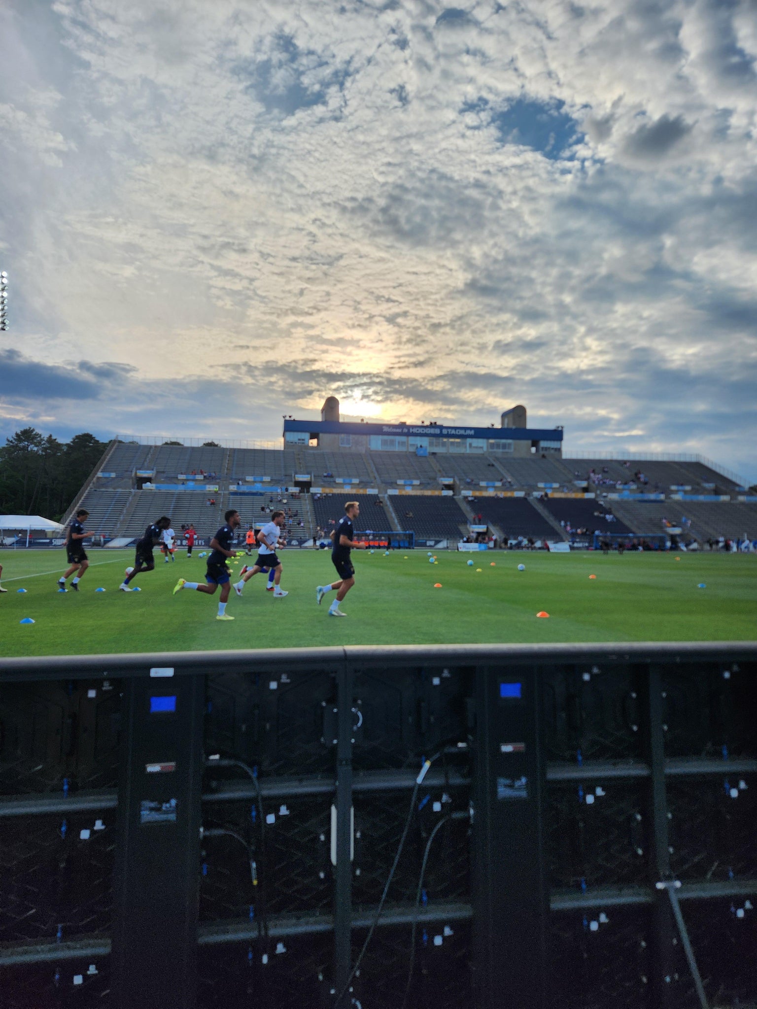 Real Fan View taken from Field Seats at Hodges Stadium by Anonymous User
