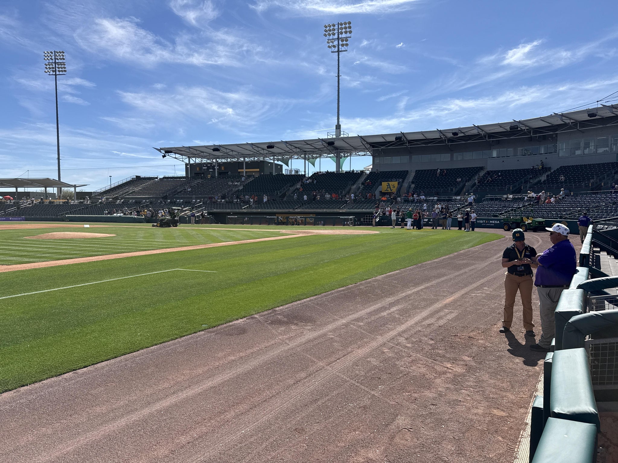 Real Fan View taken from Section 114 at Hohokam Park by Vincent H