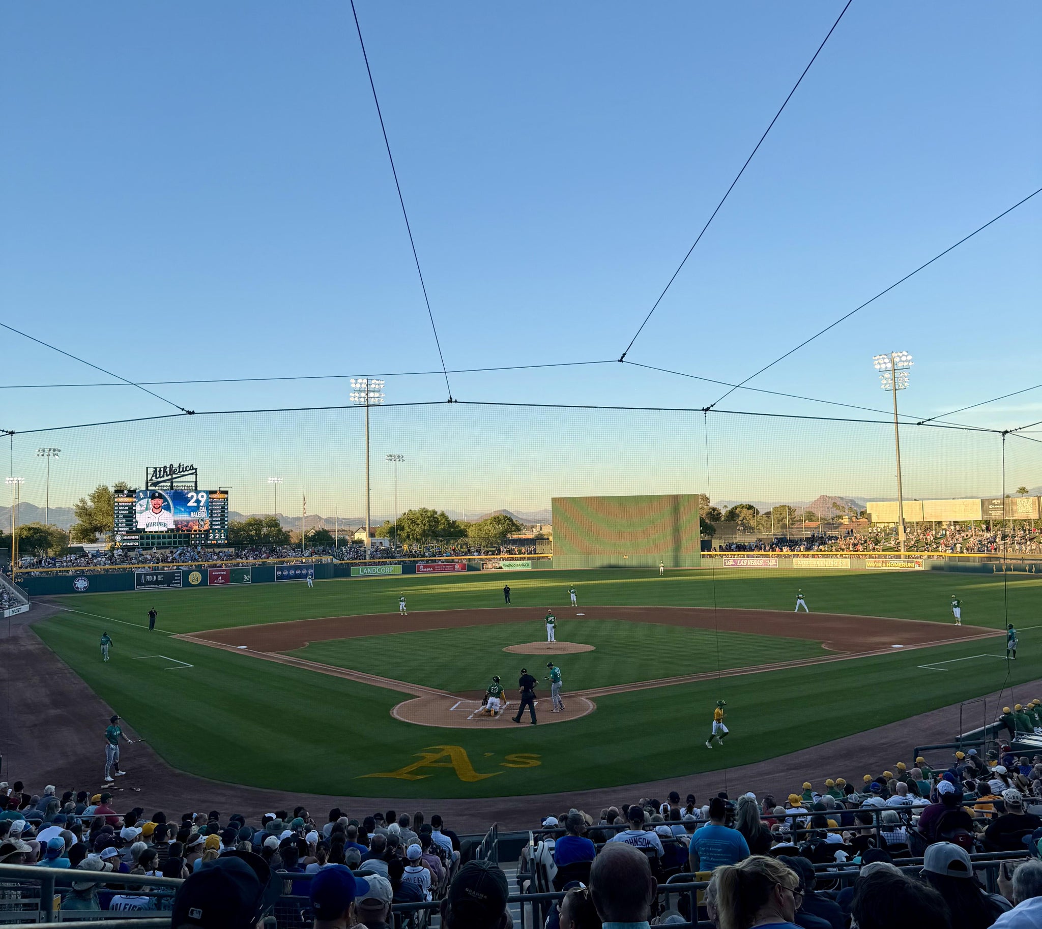 Real Fan View taken from Section 201 at Hohokam Park by Janis W
