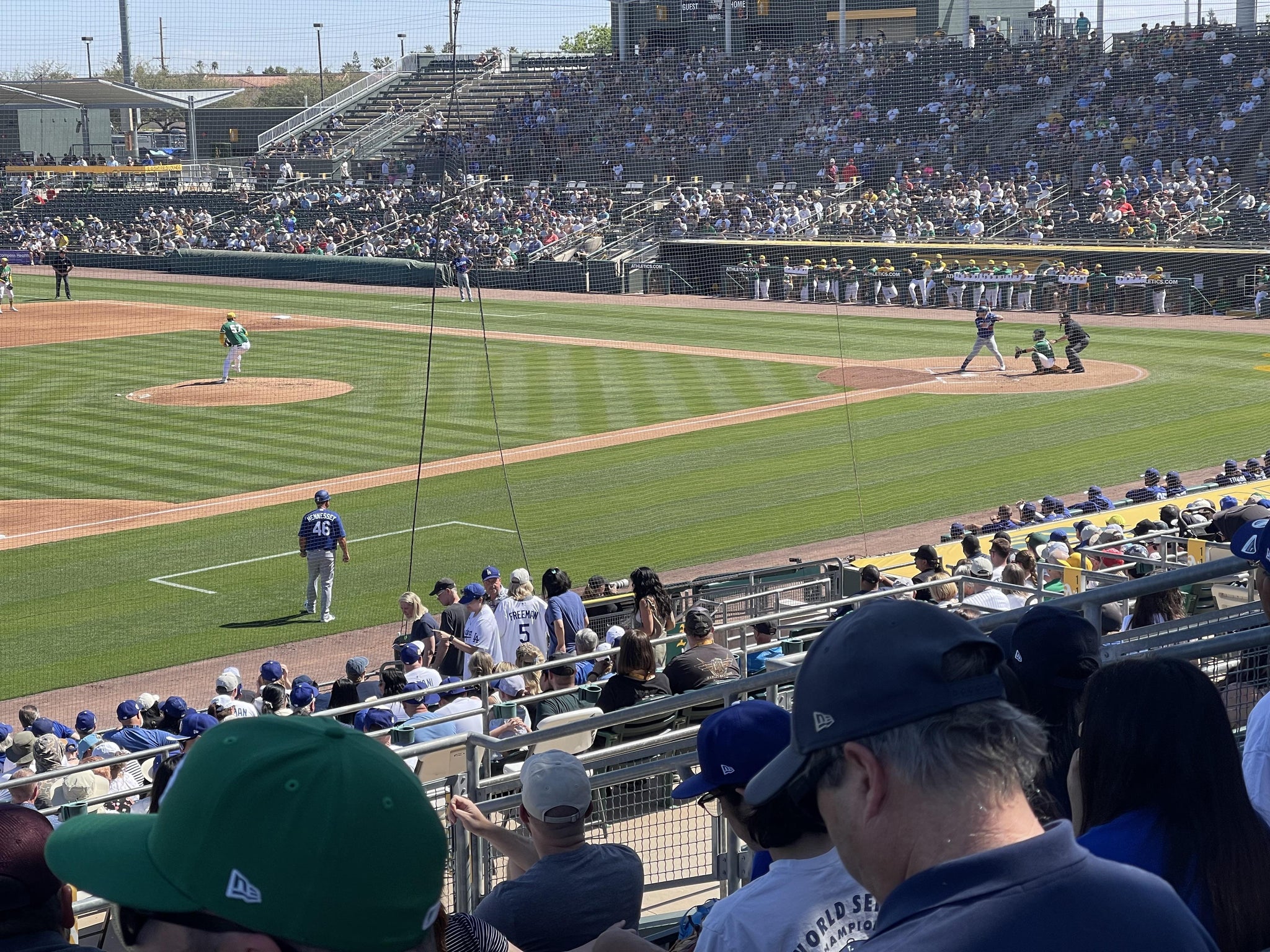 Real Fan View taken from Section 216 at Hohokam Park by Ian W