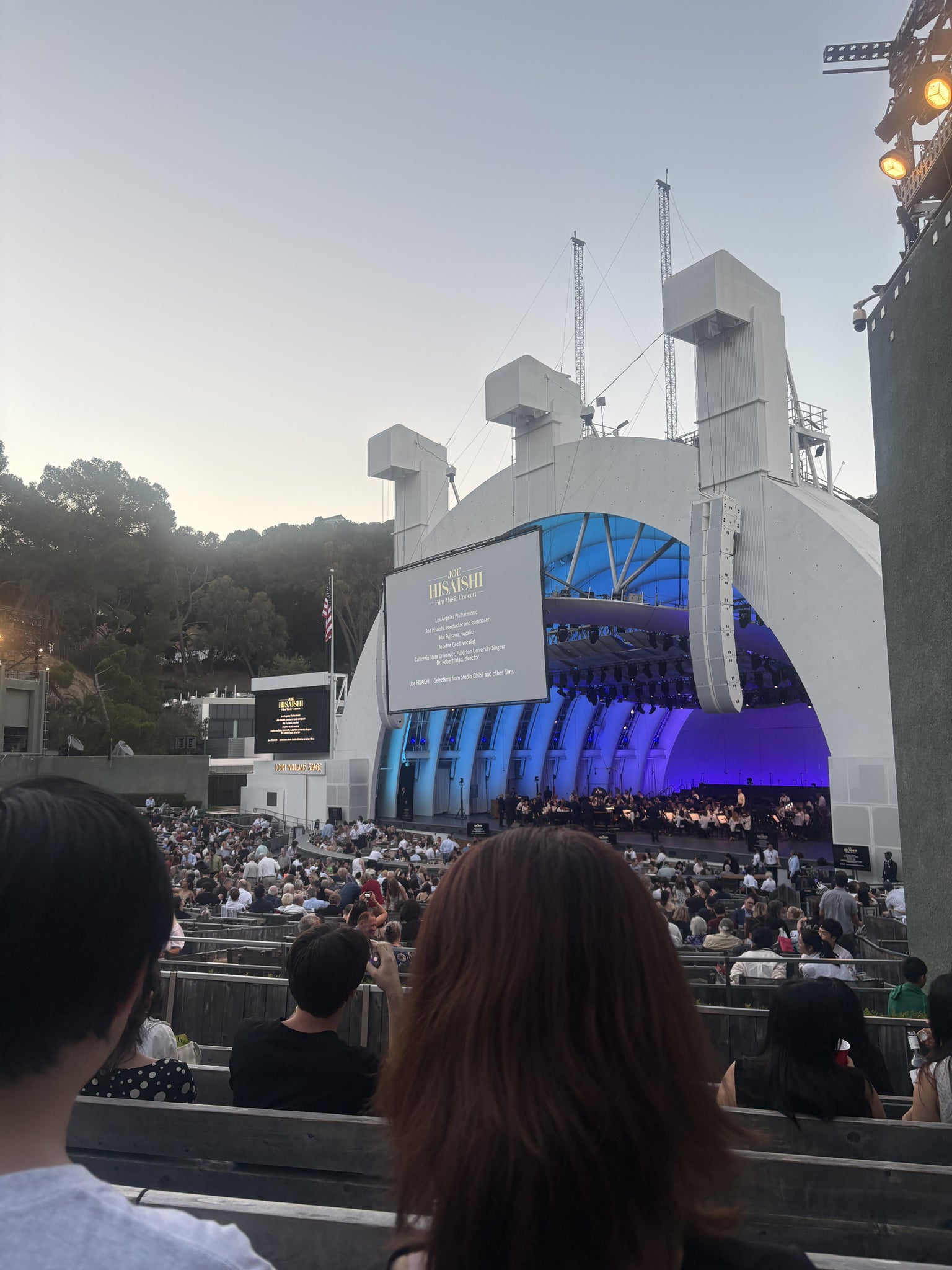 Vue réelle des fans prise de la Section D au site Hollywood Bowl par Amy H