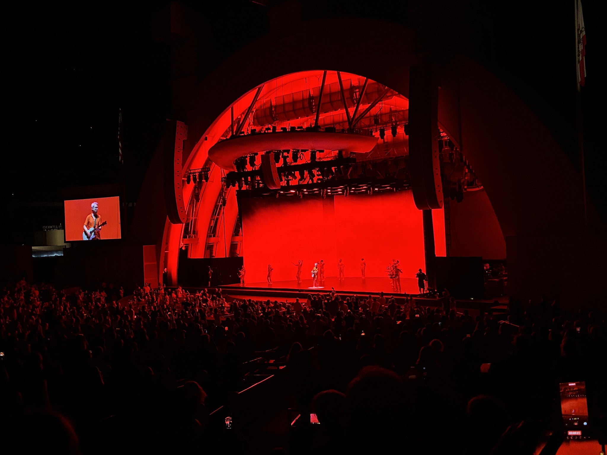 Real Fan View taken from Section D at Hollywood Bowl by Michael M