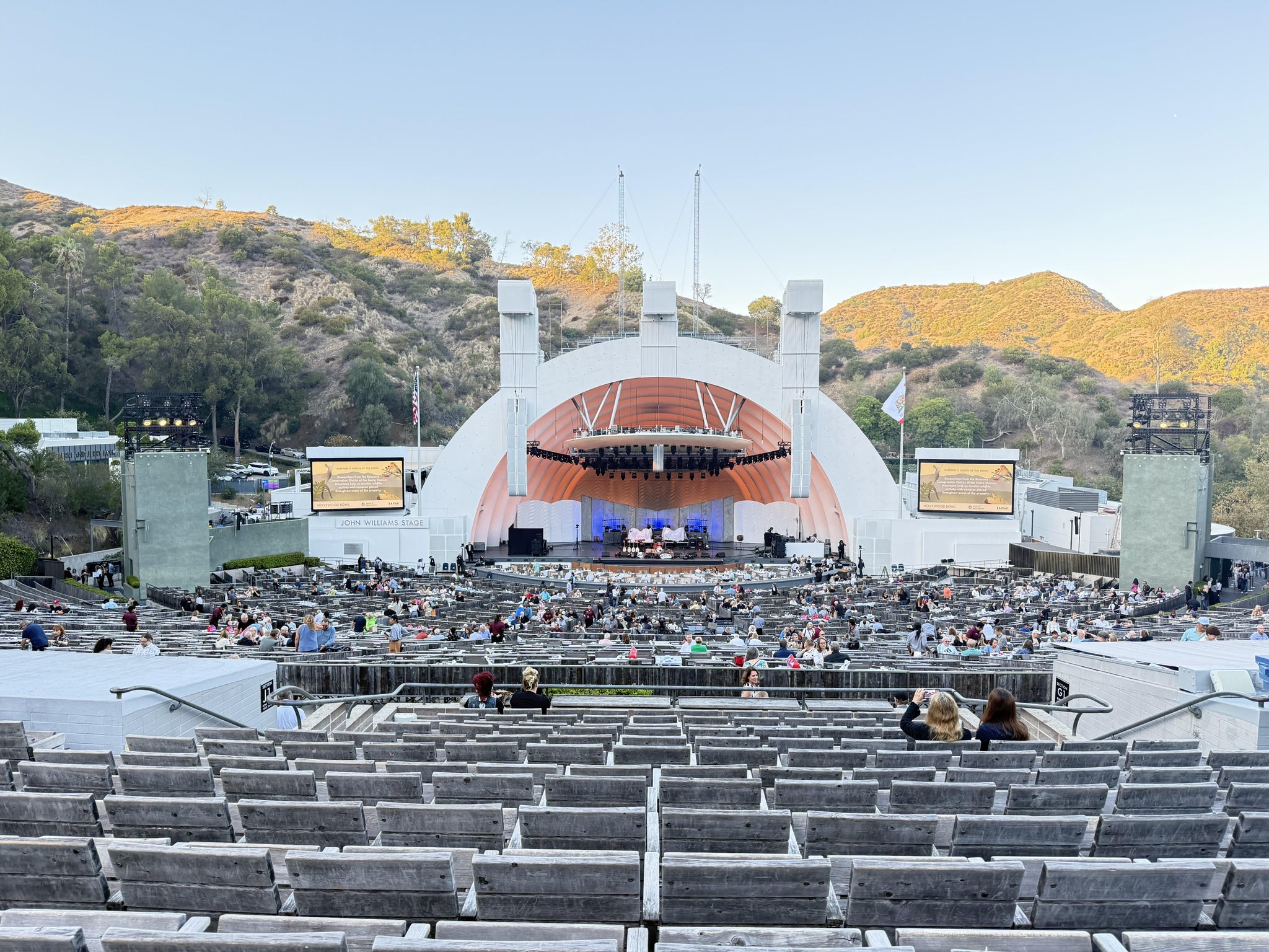 Real Fan View taken from Section H at Hollywood Bowl by Brad O