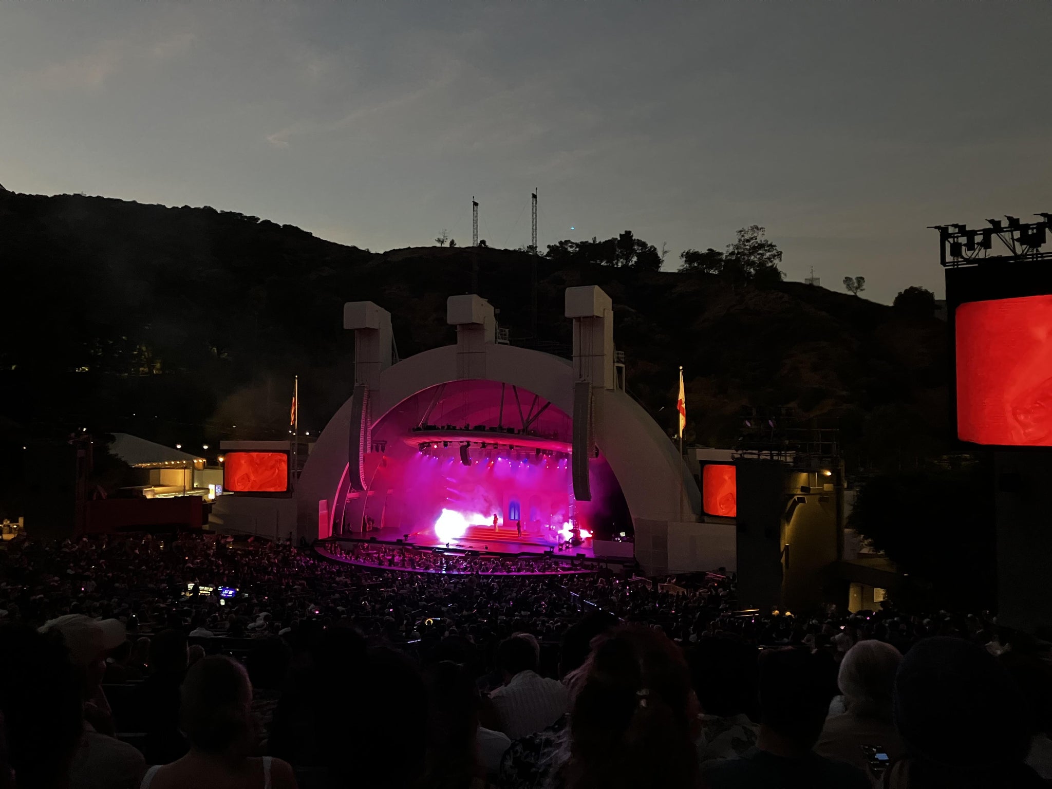 Real Fan View taken from Section L 1 at Hollywood Bowl by Michael M