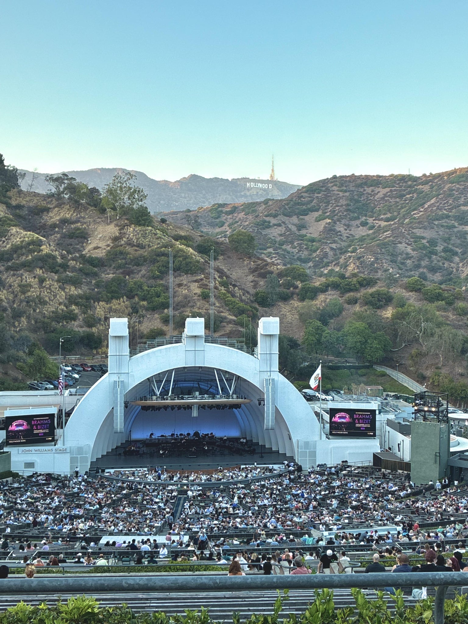 Real Fan View taken from Section W 1 at Hollywood Bowl by Allison F