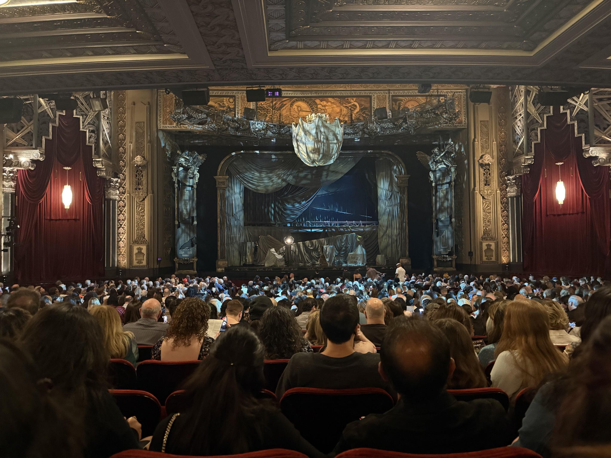 Real Fan View taken from Orchestra Center at Hollywood Pantages Theatre by John H