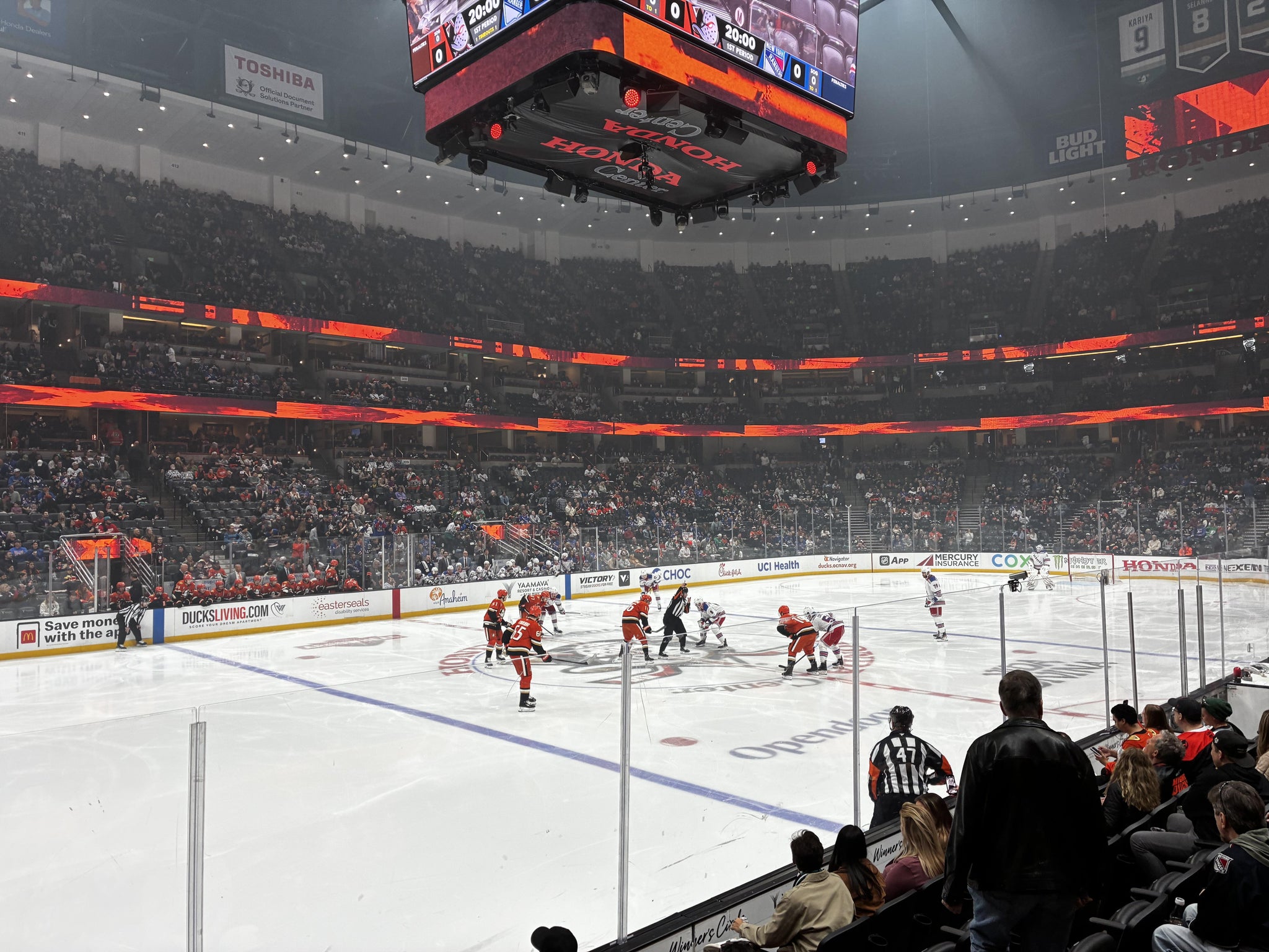 Real Fan View taken from Section 224 at Honda Center by Michael M