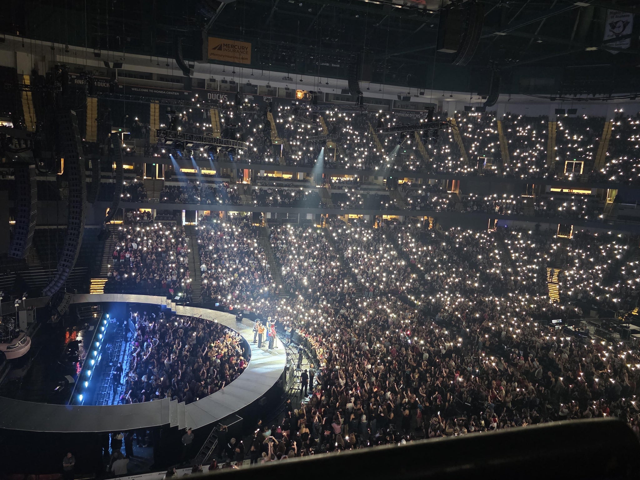 Real Fan View taken from Section 413 at Honda Center by Anonymous User