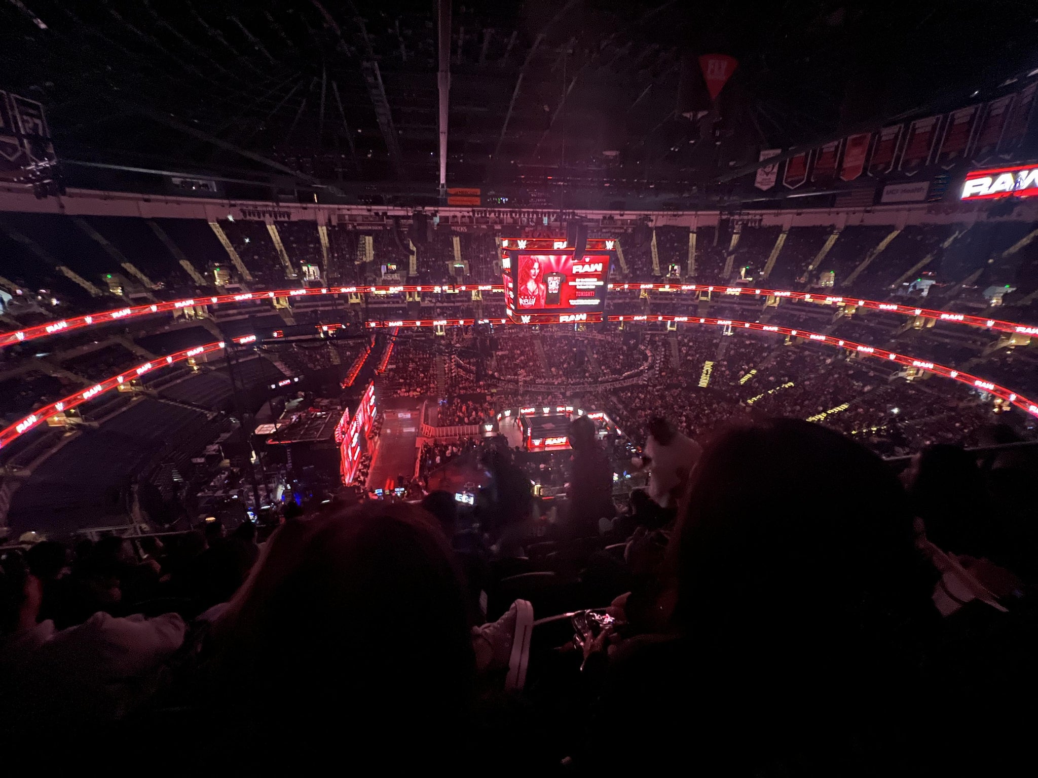Real Fan View taken from Section 413 at Honda Center by Diego T