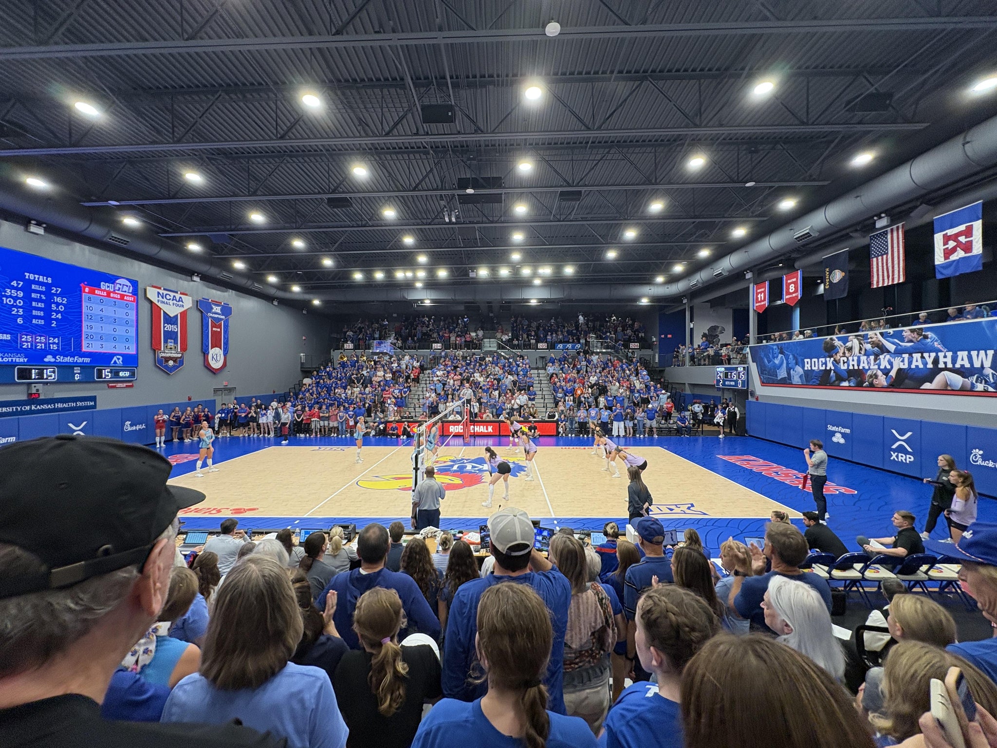 Real Fan View taken from Bleachers 102 at Horejsi Family Volleyball Arena by Jolee O