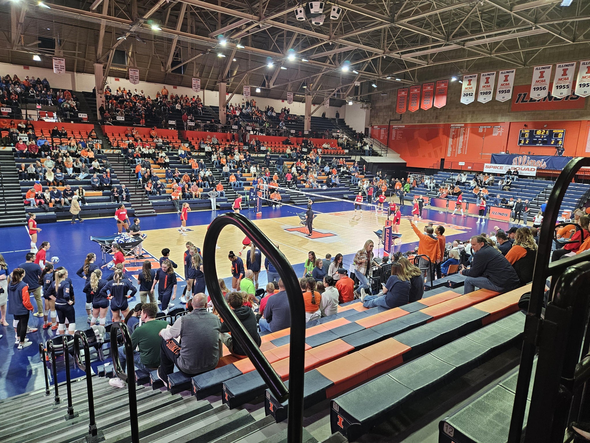 Real Fan View taken from Section 206 at Huff Hall by Brian S