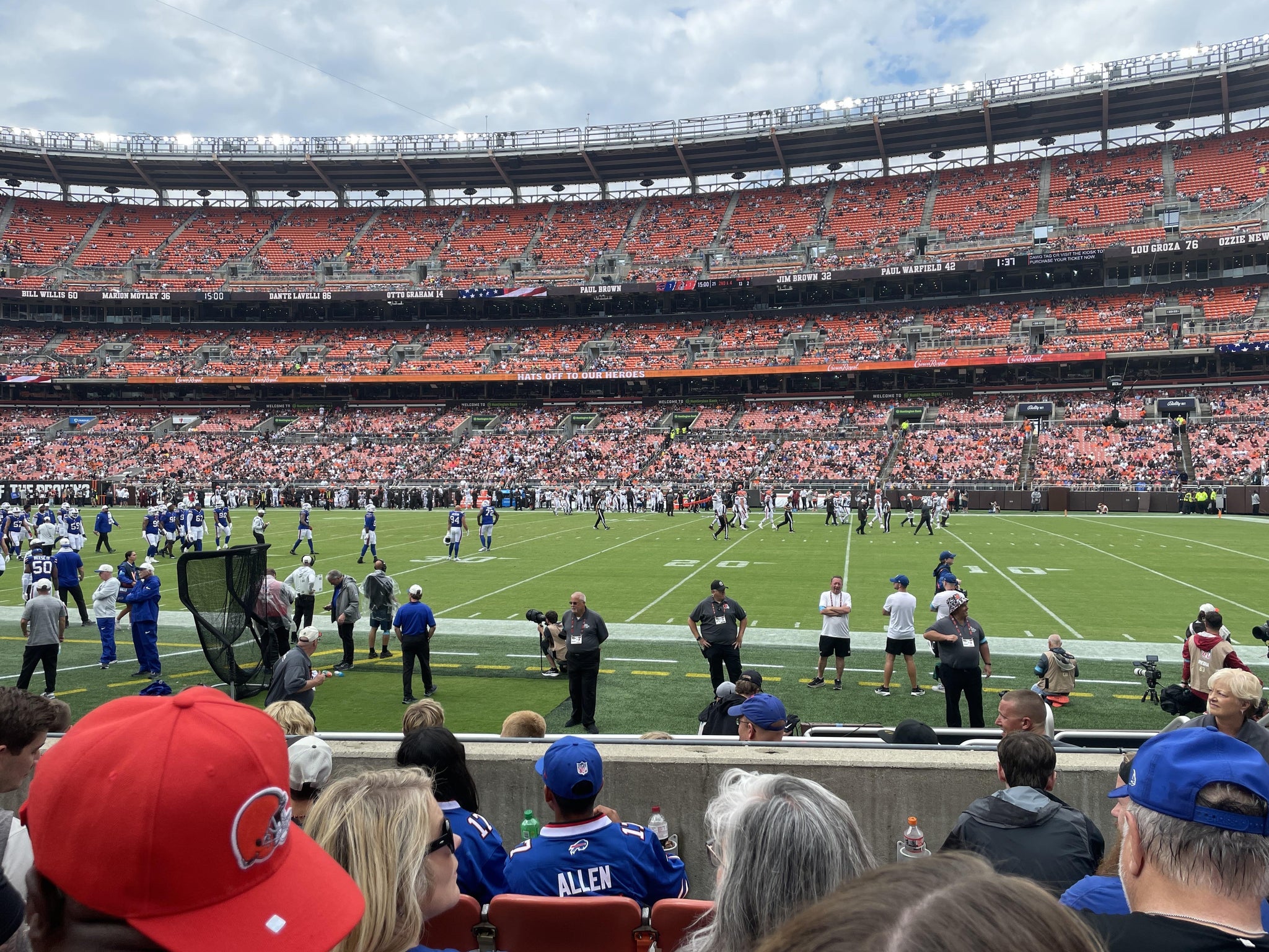 Real Fan View taken from Section 111 at Huntington Bank Field by Philip F