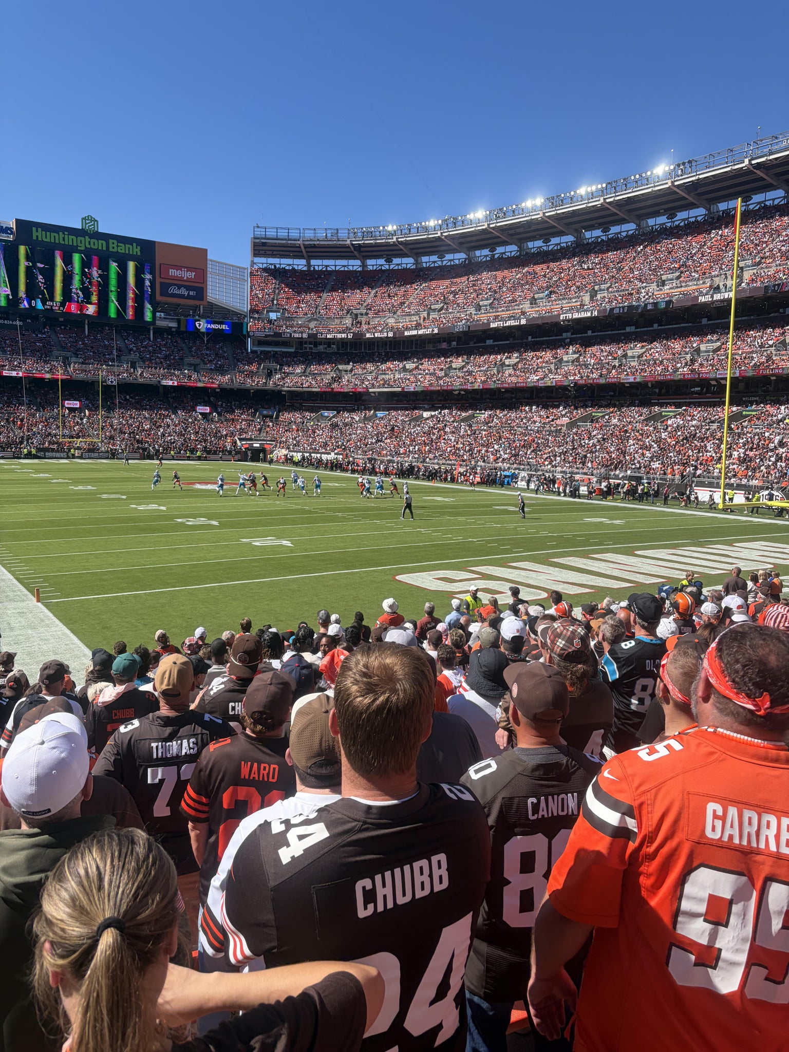 Real Fan View taken from Section 118 at Huntington Bank Field by Sarah E
