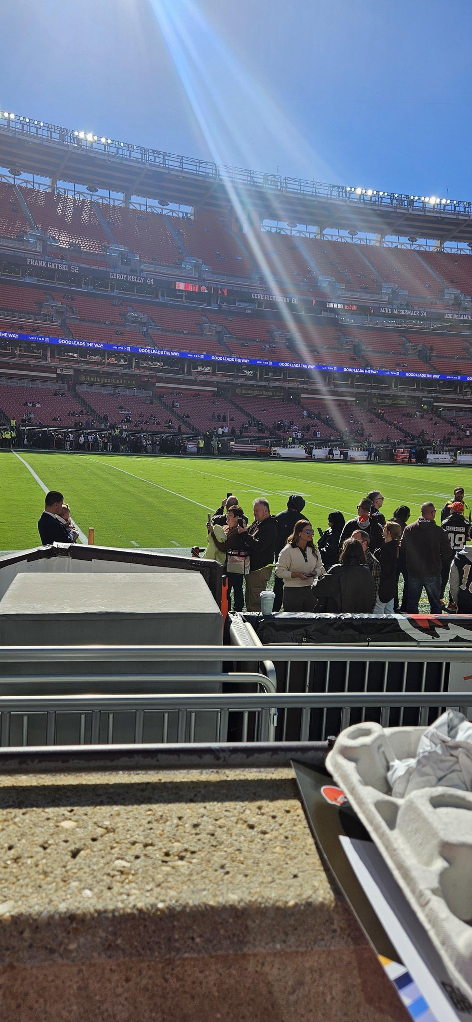 Real Fan View taken from Section 129 at Huntington Bank Field by Doug H