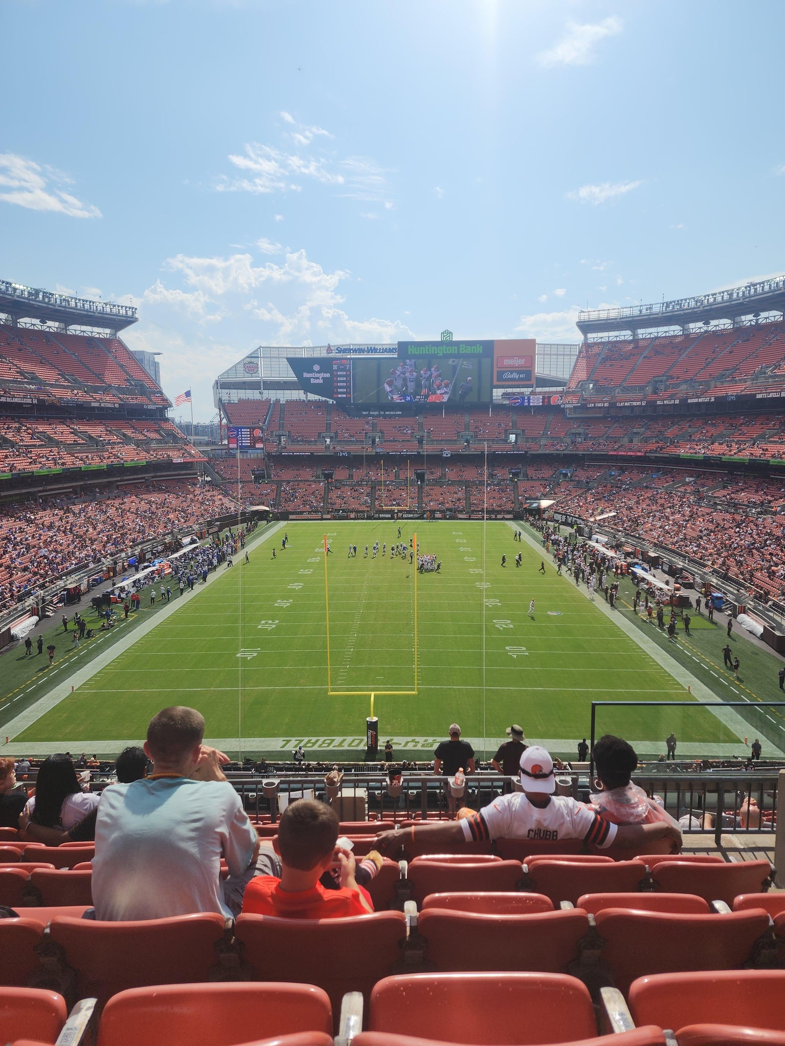 Real Fan View taken from Section 320 at Huntington Bank Field by Mark S