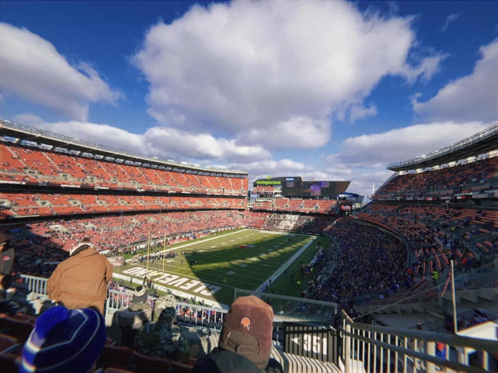 Real Fan View taken from Section 351 at Huntington Bank Field by Carli M