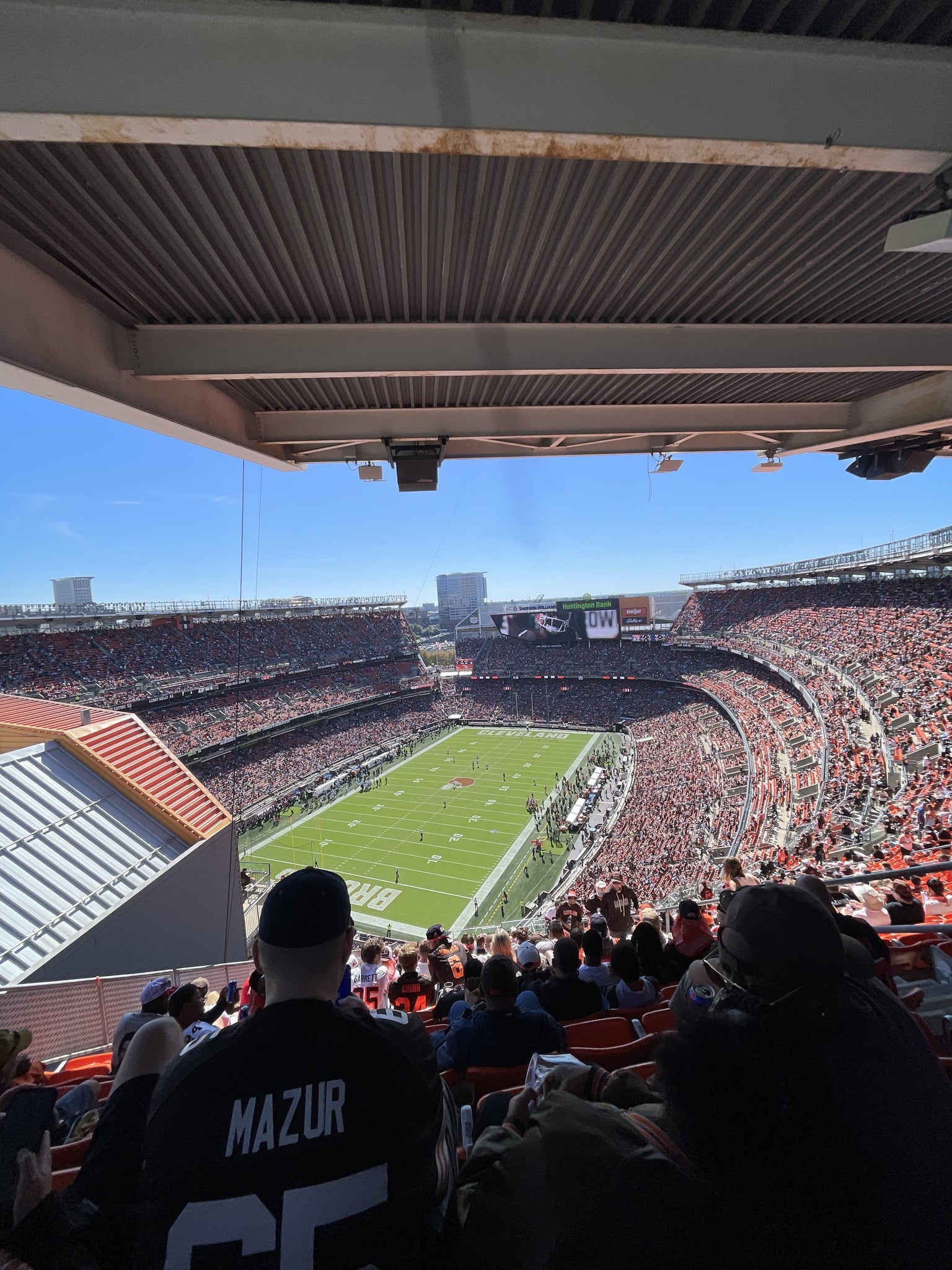 Real Fan View taken from Section 524 at Huntington Bank Field by Christopher K