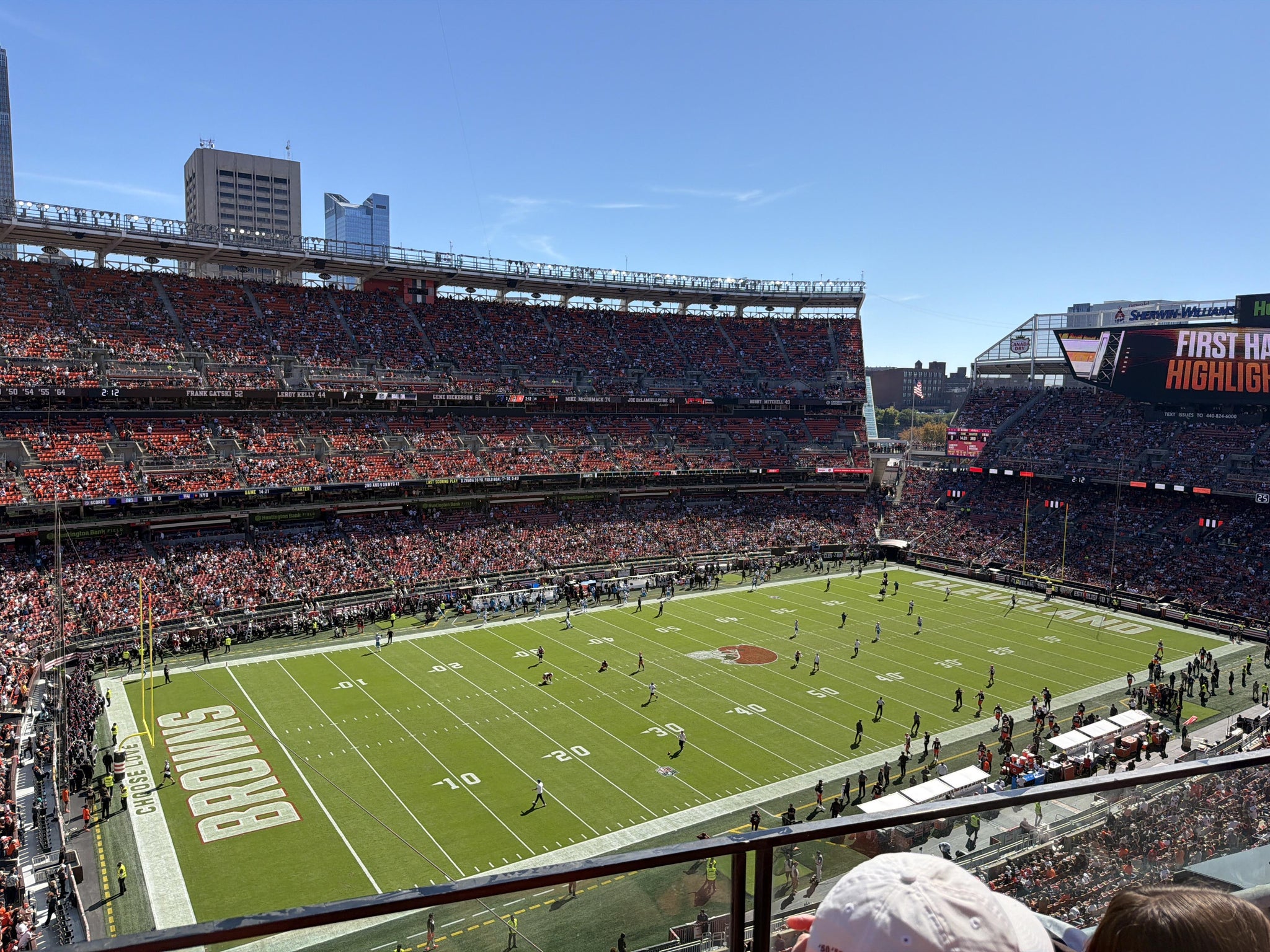 Real Fan View taken from Section 529 at Huntington Bank Field by Jerry M