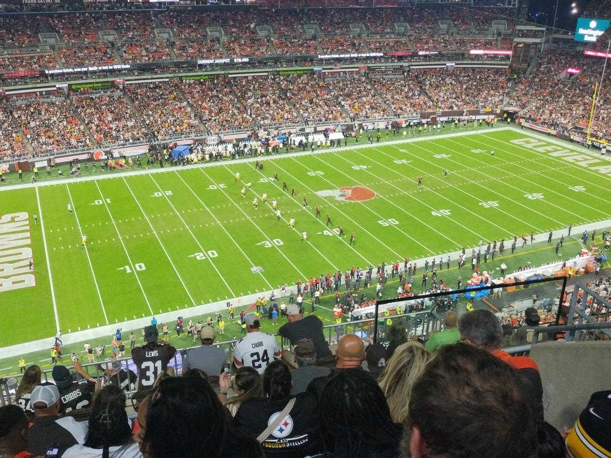 Real Fan View taken from Section 530 at Huntington Bank Field by Craig F